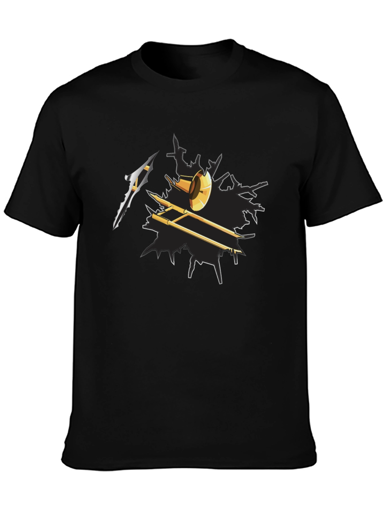 Trombone Graphic Tee - Music Lovers Gift