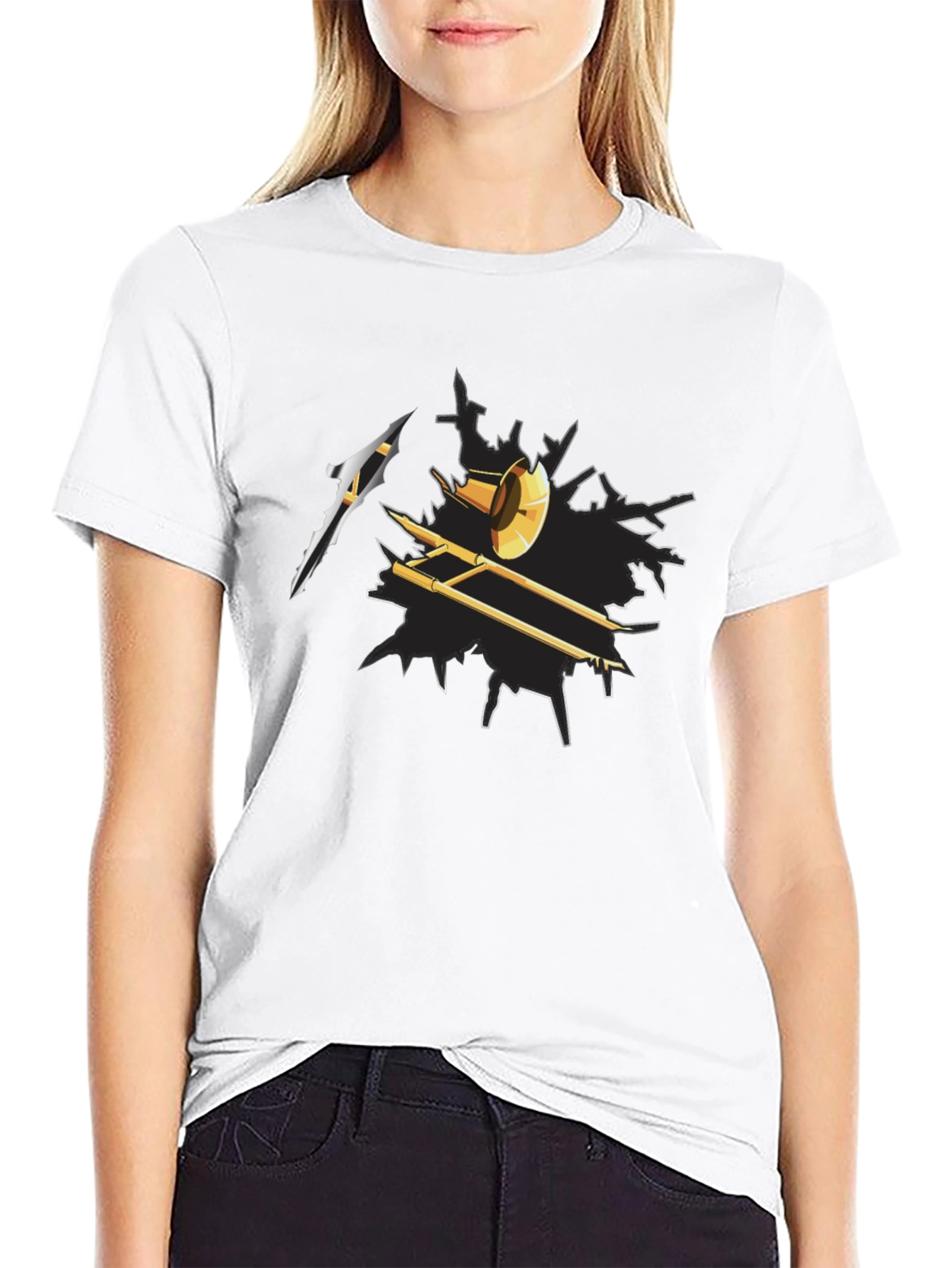Trombone Graphic Tee - Music Lovers Gift