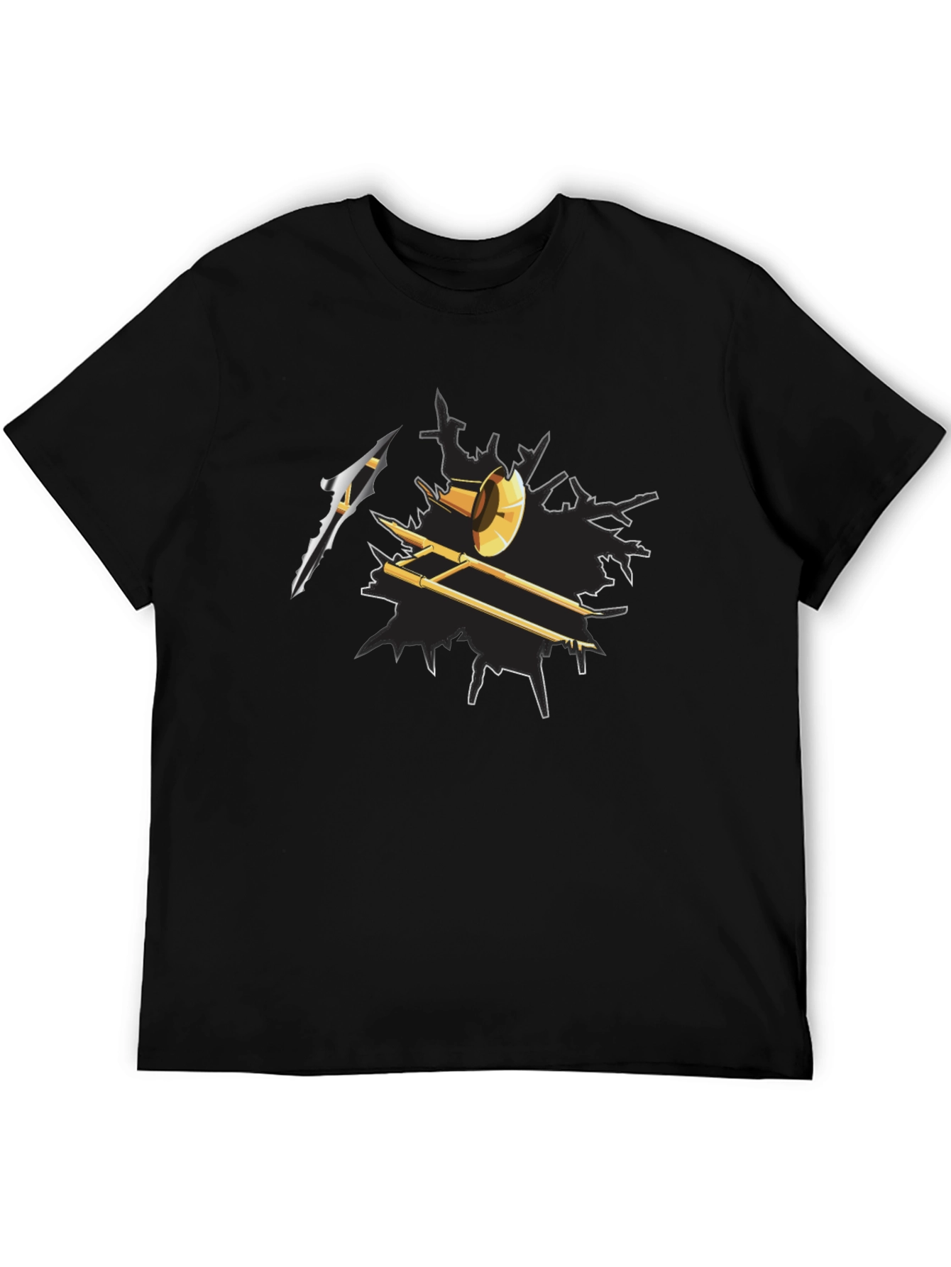 Trombone Graphic Tee - Music Lovers Gift
