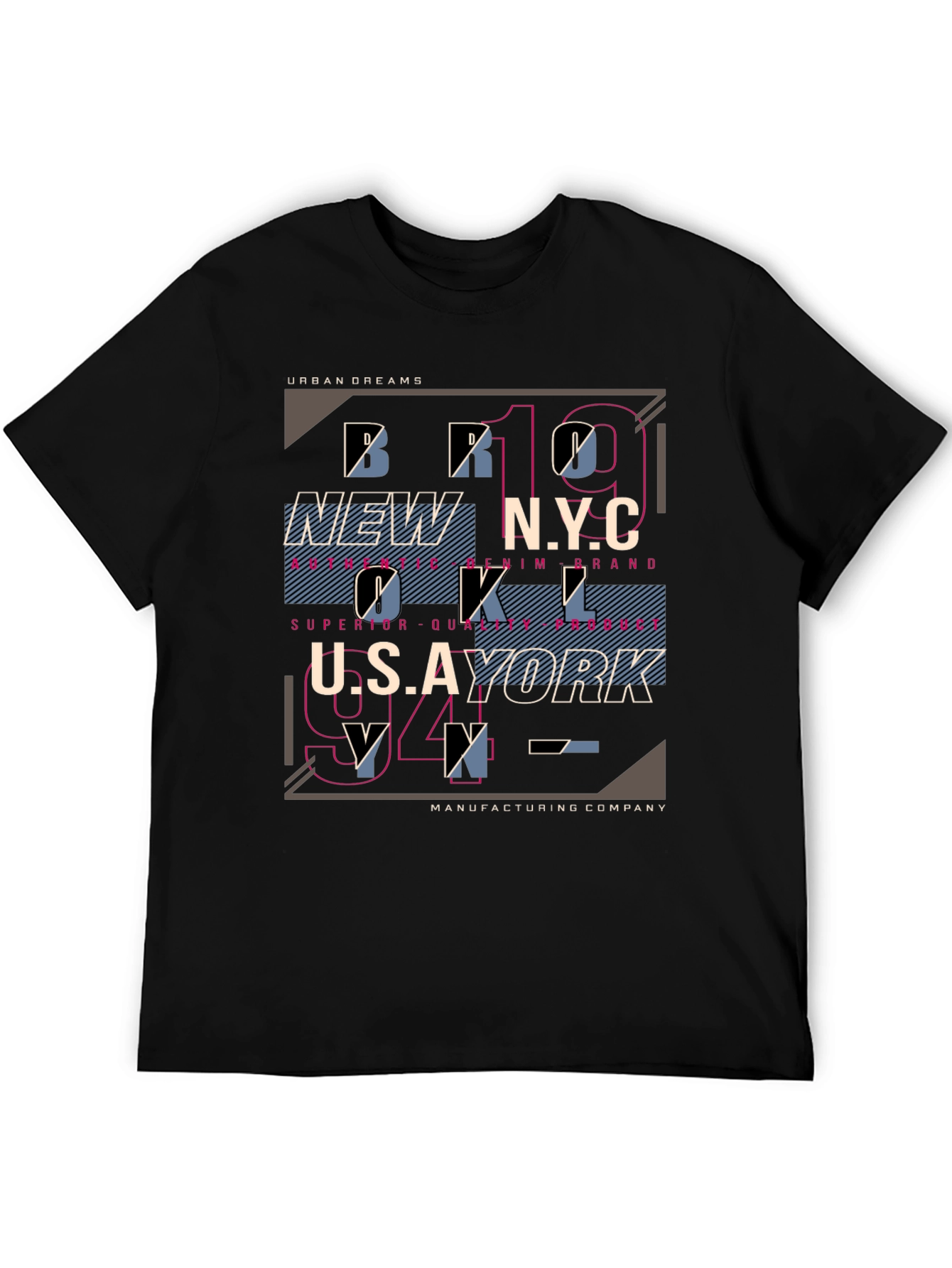 Urban Dreams Graphic Tee - Black
