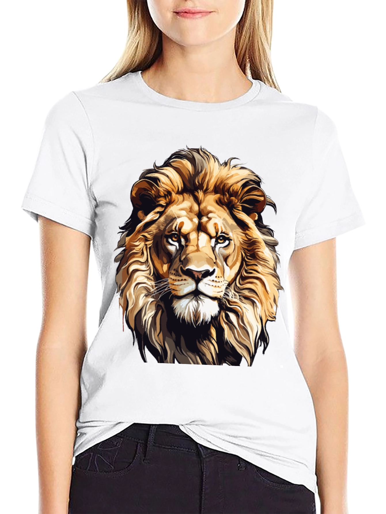 Lion Graphic T-Shirt - Fierce Style