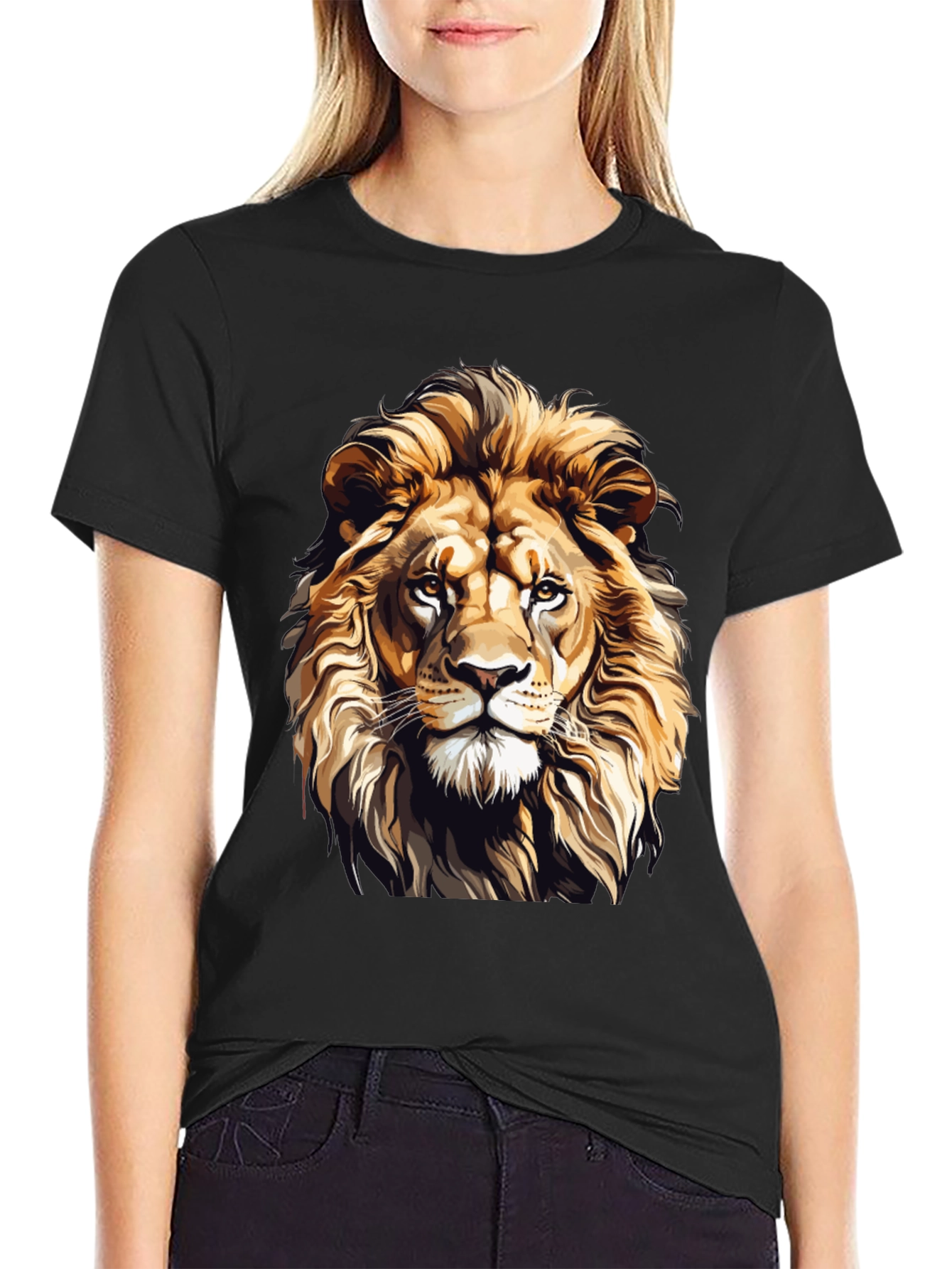 Lion Graphic T-Shirt - Fierce Style