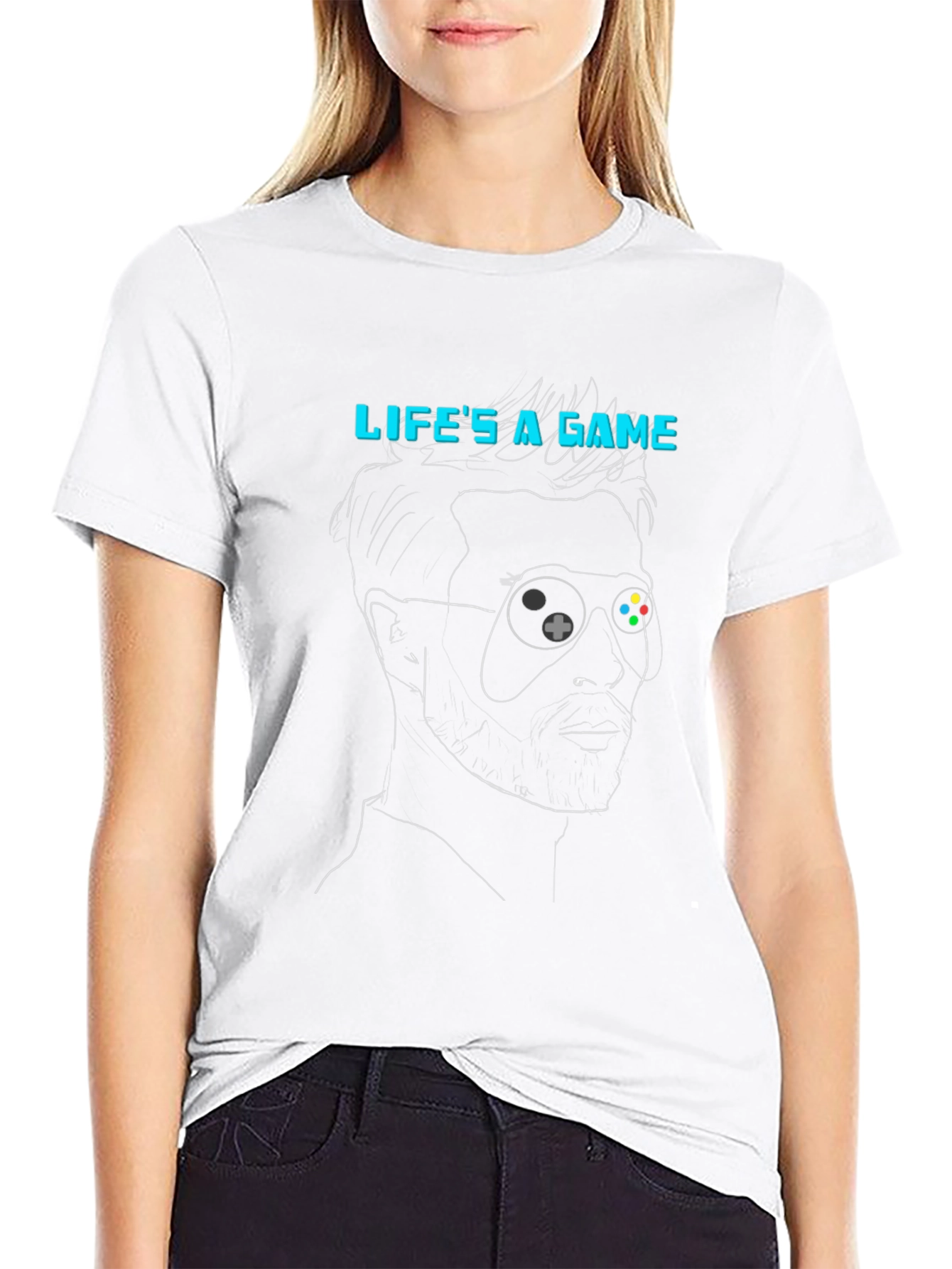 Lifes a Game T-Shirt - Gamer Style Black Tee