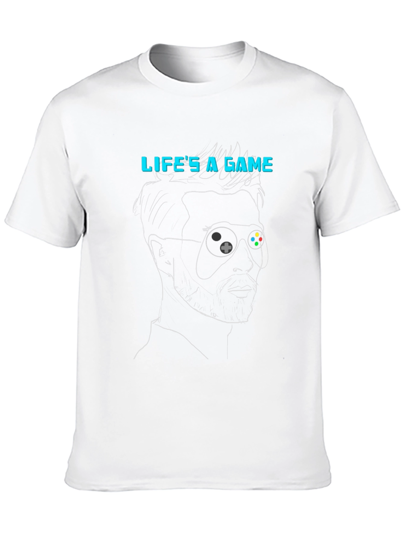 Lifes a Game T-Shirt - Gamer Style Black Tee