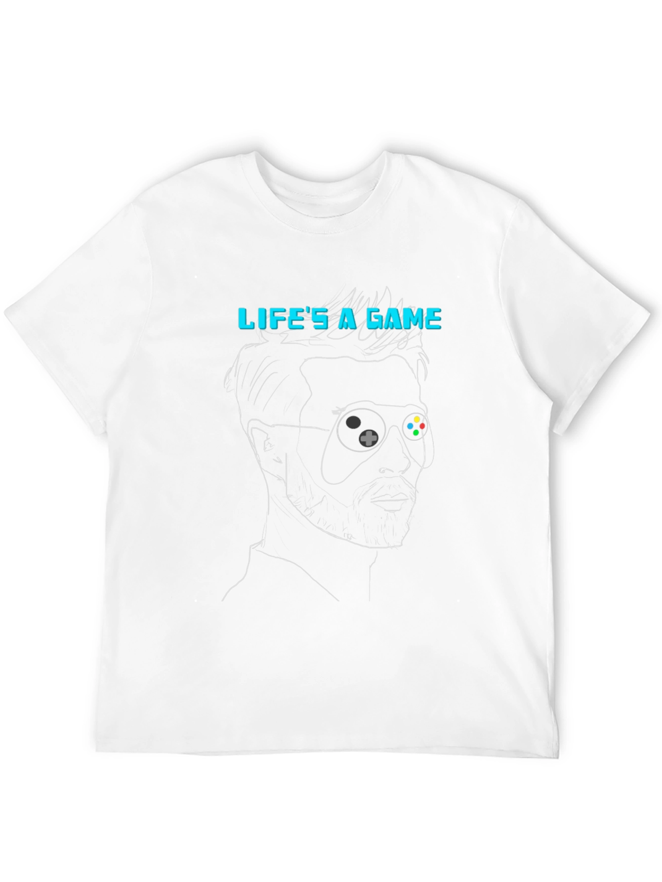 Lifes a Game T-Shirt - Gamer Style Black Tee