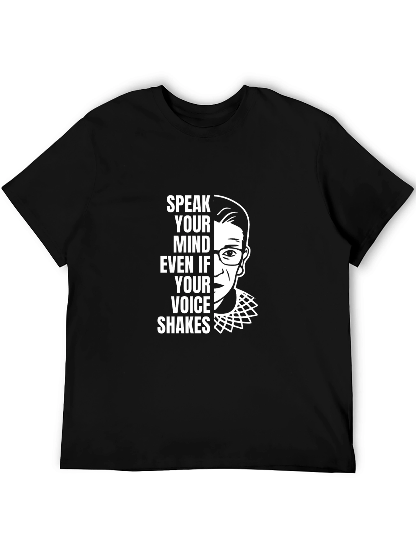 Speak Your Mind RBG T-Shirt - Unisex Black Tee