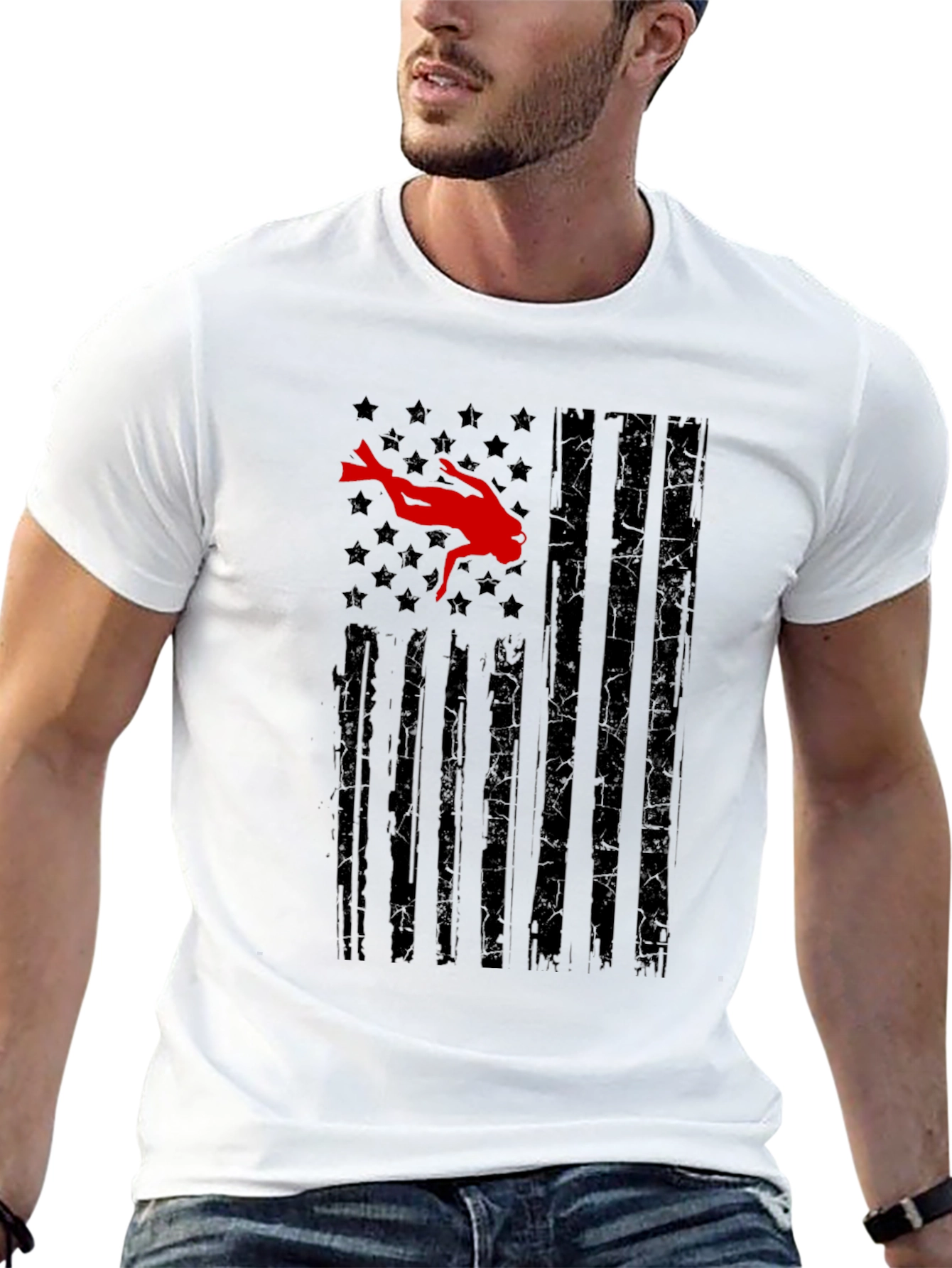 Diver Flag Graphic Tee