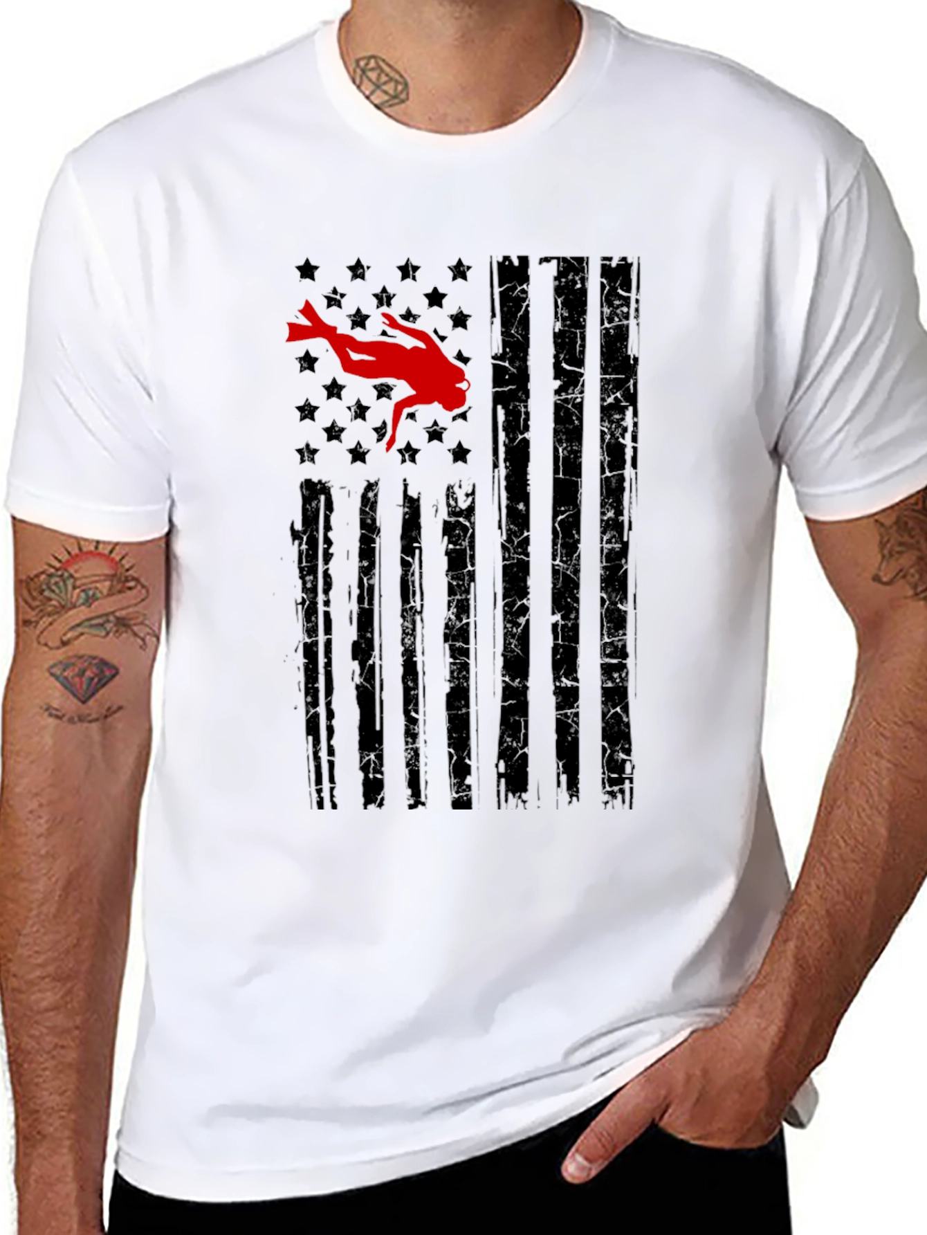 Diver Flag Graphic Tee
