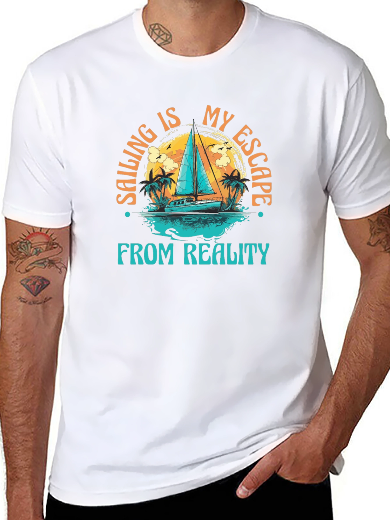 Sailing Escape Graphic Tee