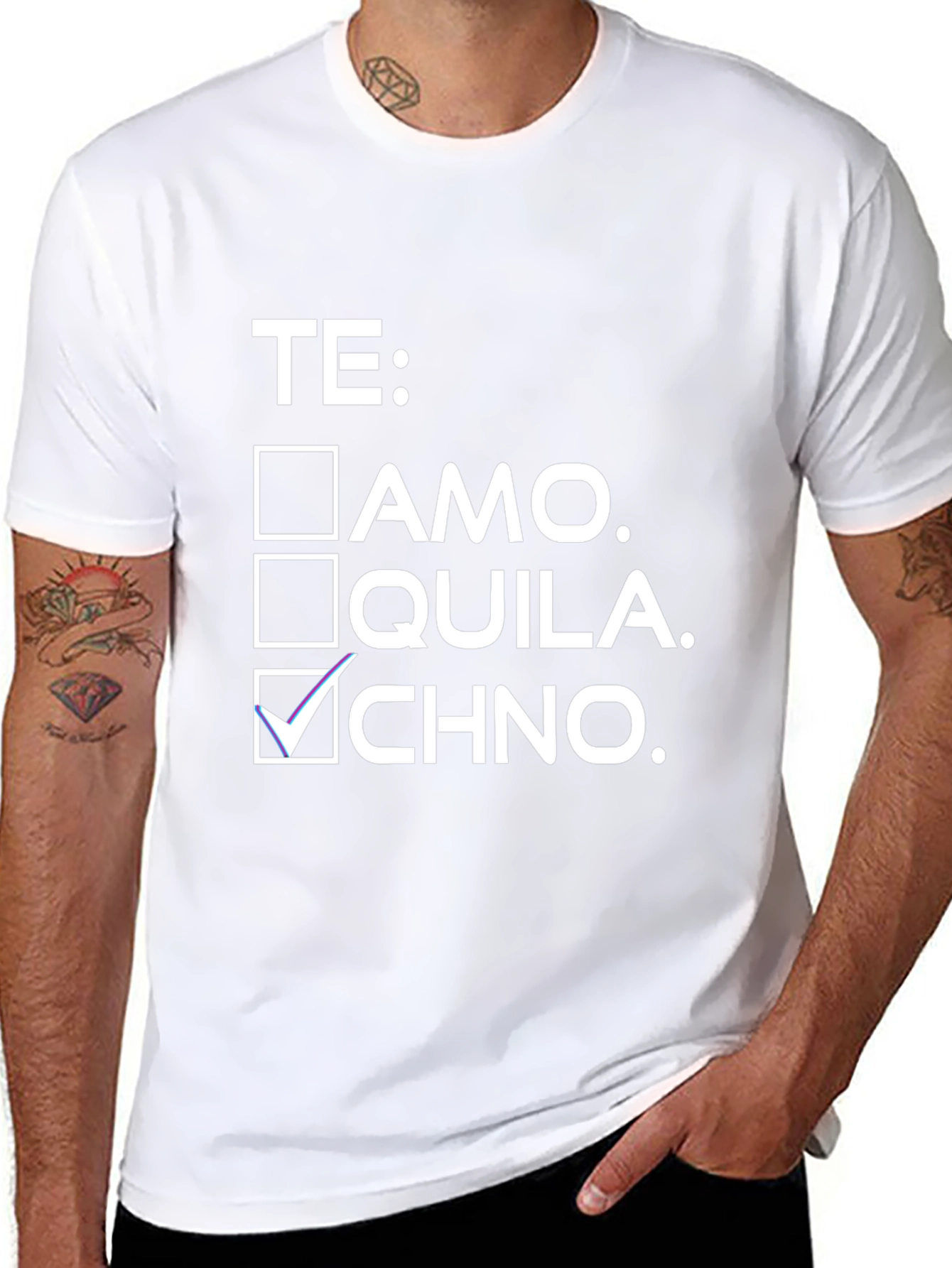 Techno Checkbox T-Shirt