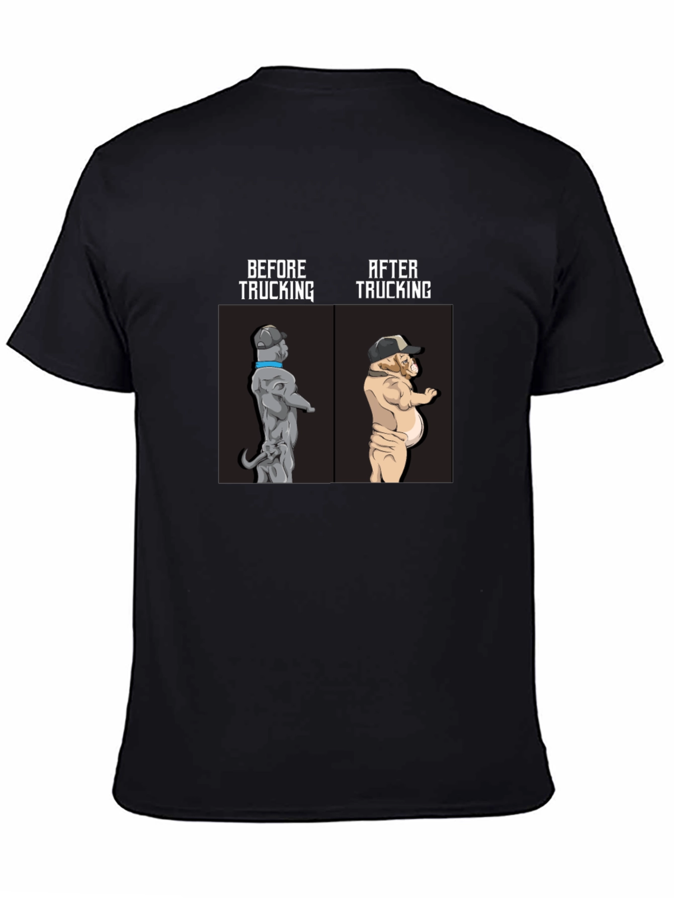Trucking Bulldog Humor Tee