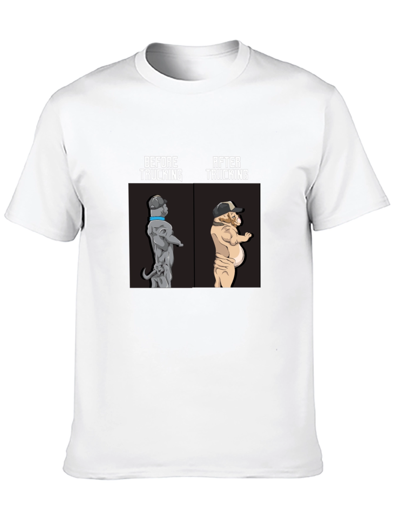Trucking Bulldog Humor Tee