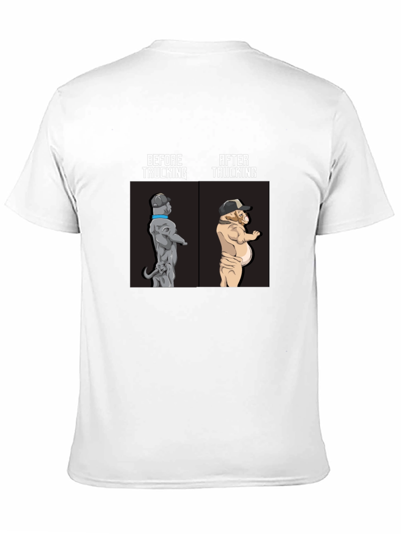 Trucking Bulldog Humor Tee