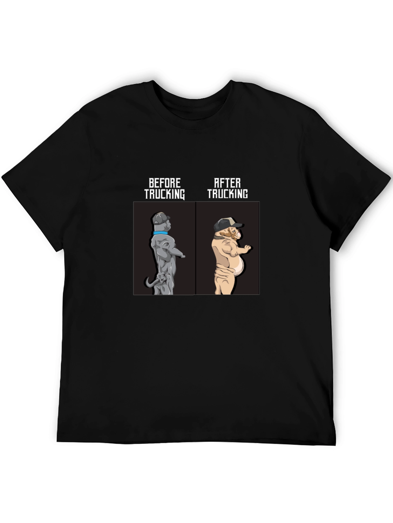 Trucking Bulldog Humor Tee