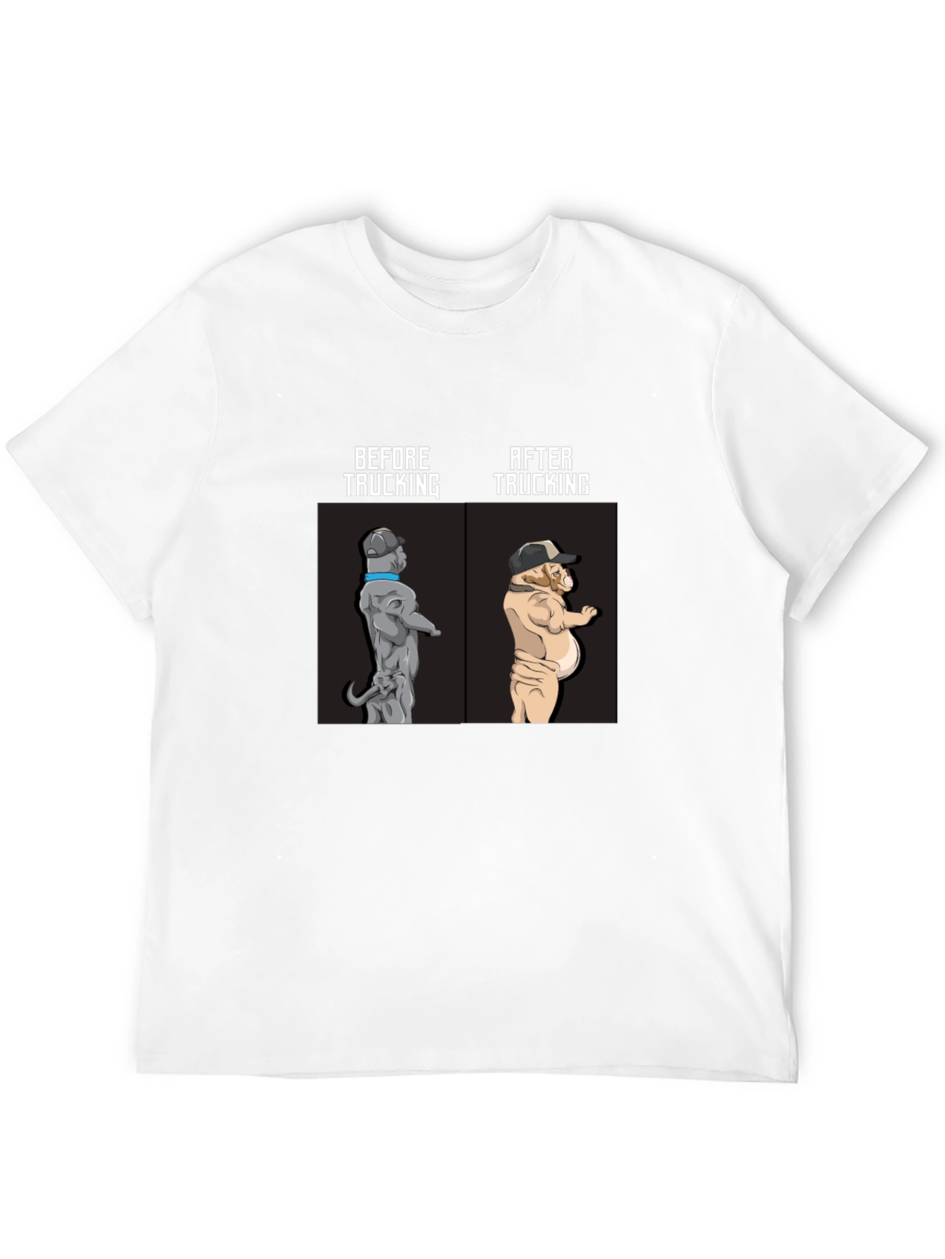 Trucking Bulldog Humor Tee