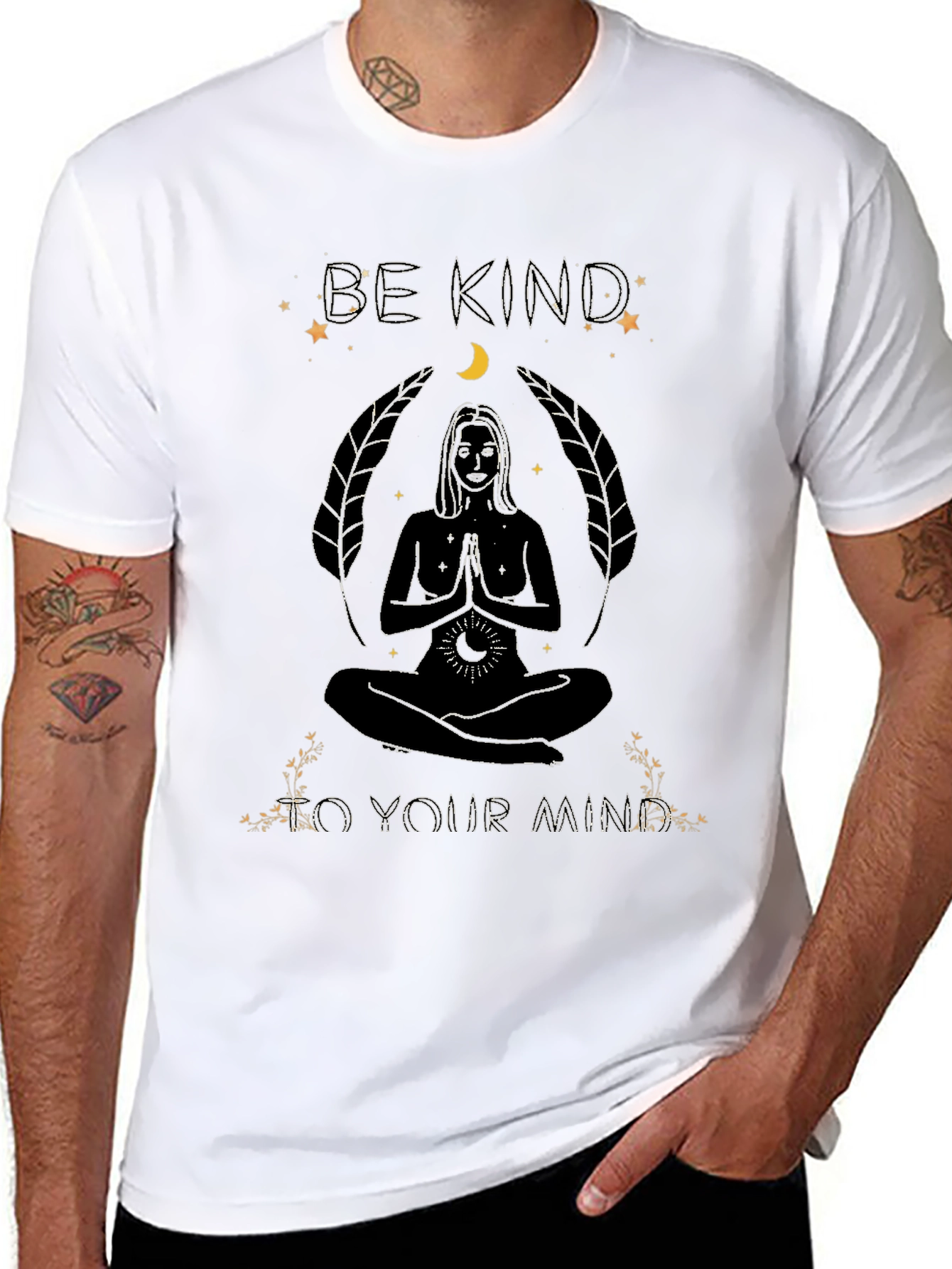 Be Kind to Your Mind Graphic T-Shirt - Black