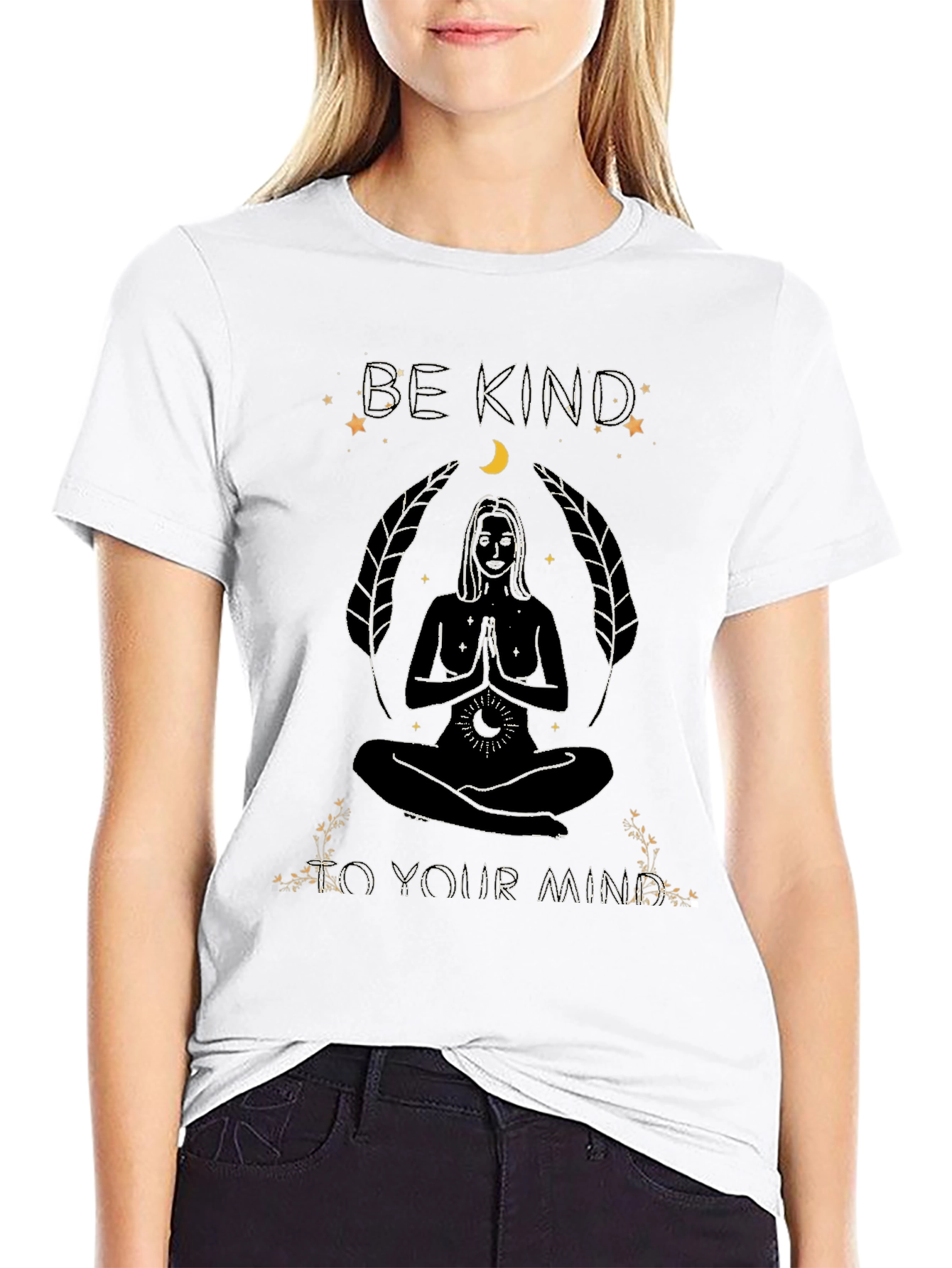 Be Kind to Your Mind Graphic T-Shirt - Black