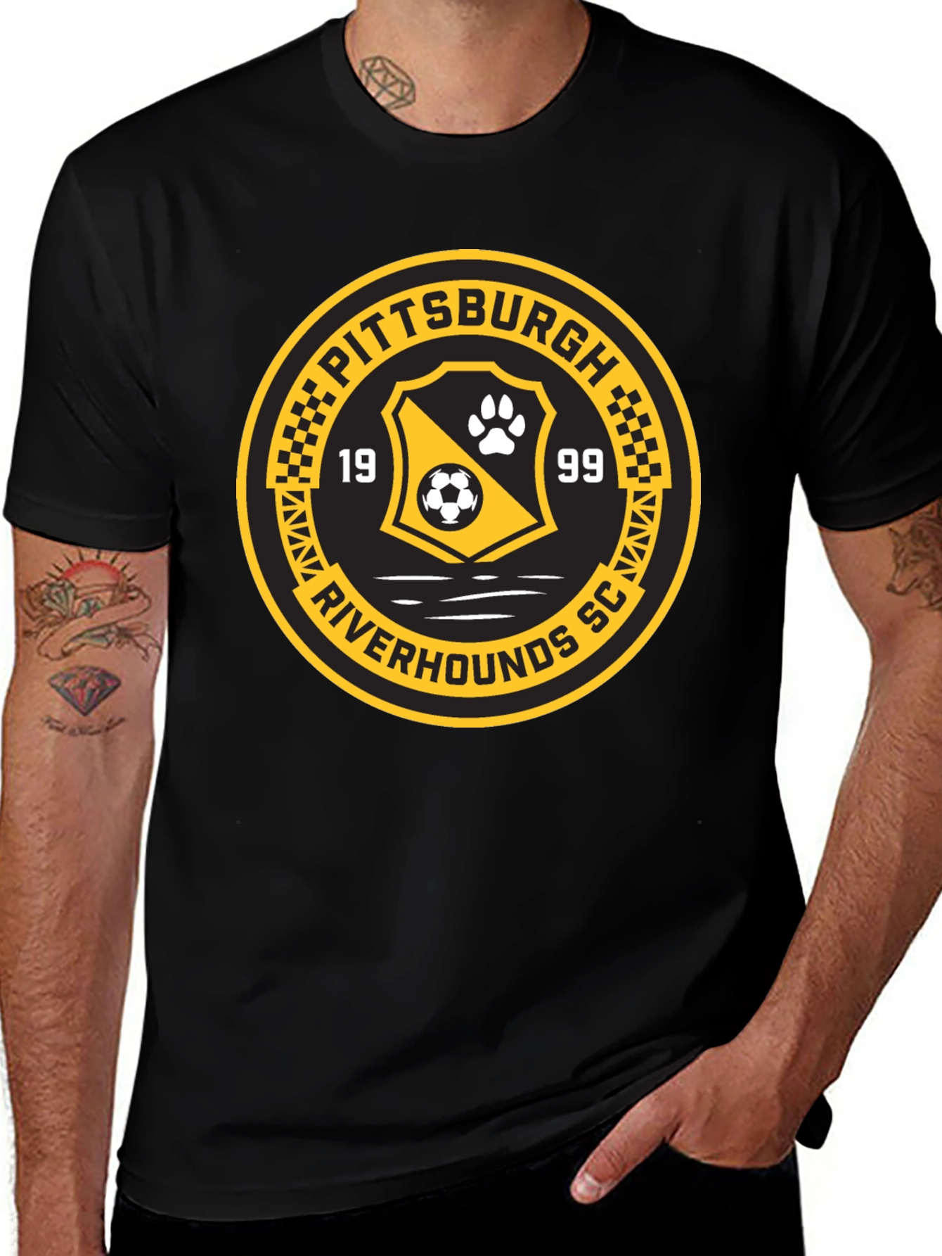 Pittsburgh Riverhounds SC Black T-Shirt