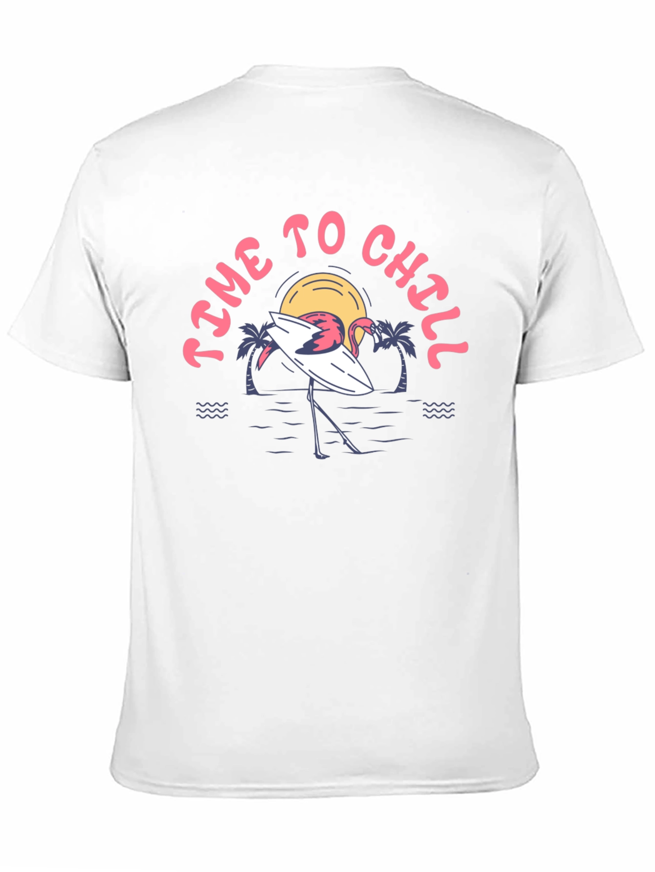 Time to Chill Flamingo Graphic Tee