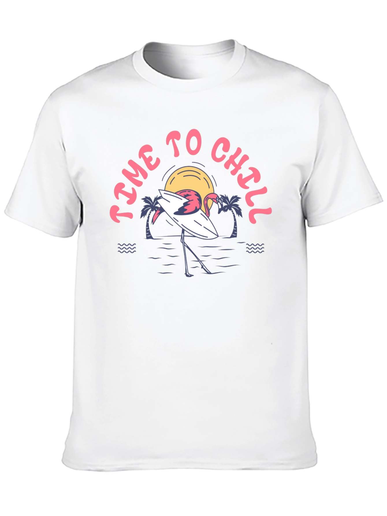 Time to Chill Flamingo Graphic Tee