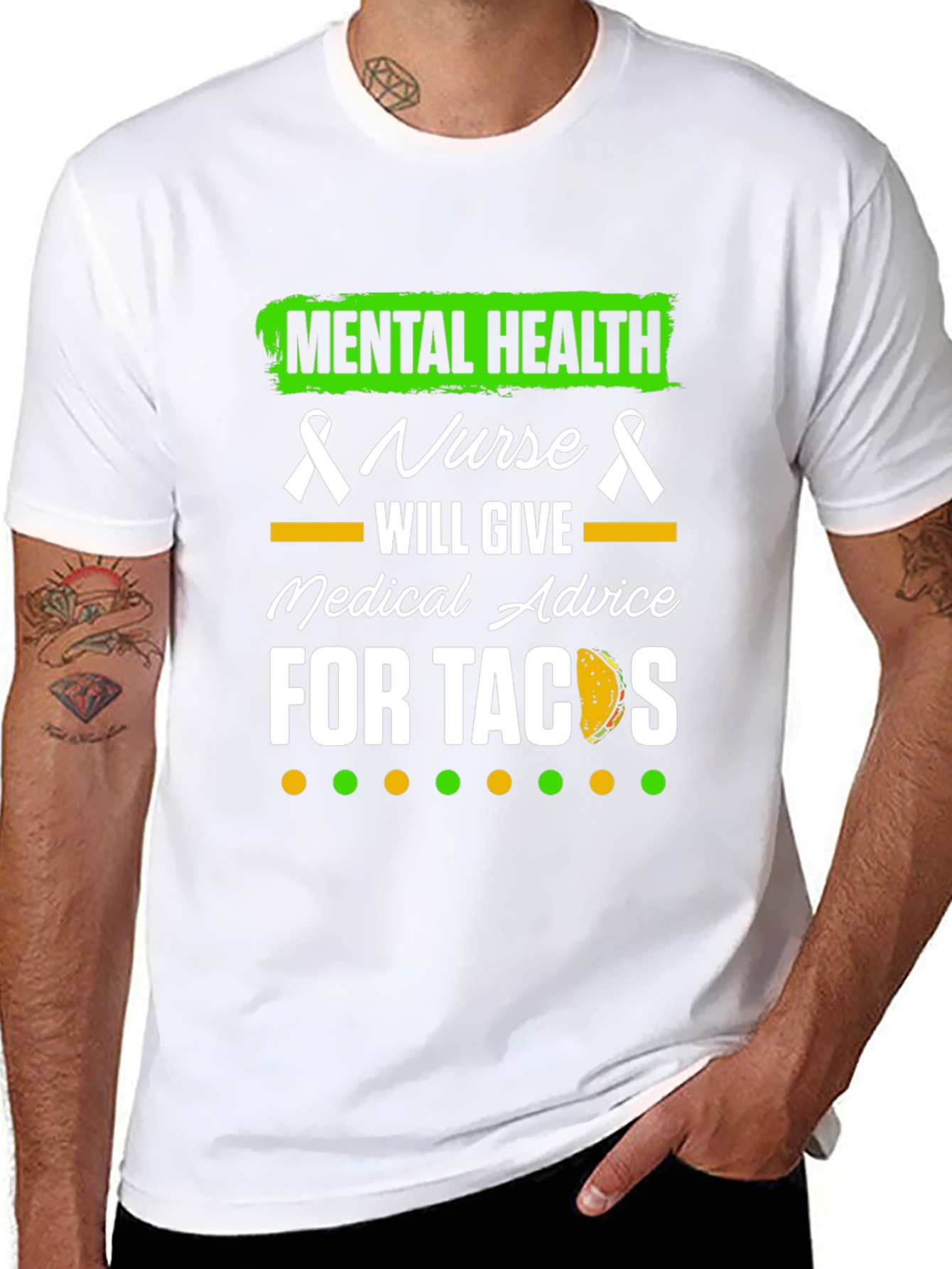 Mental Health Nurse Tacos Graphic Tee