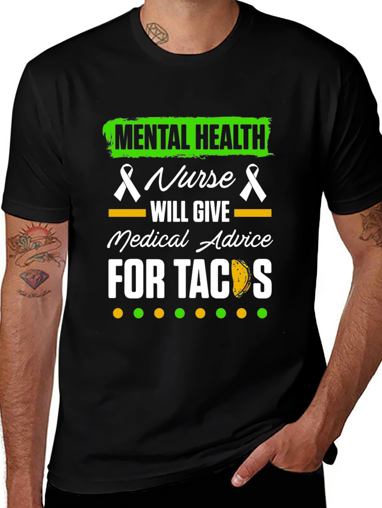 Mental Health Nurse Tacos Graphic Tee