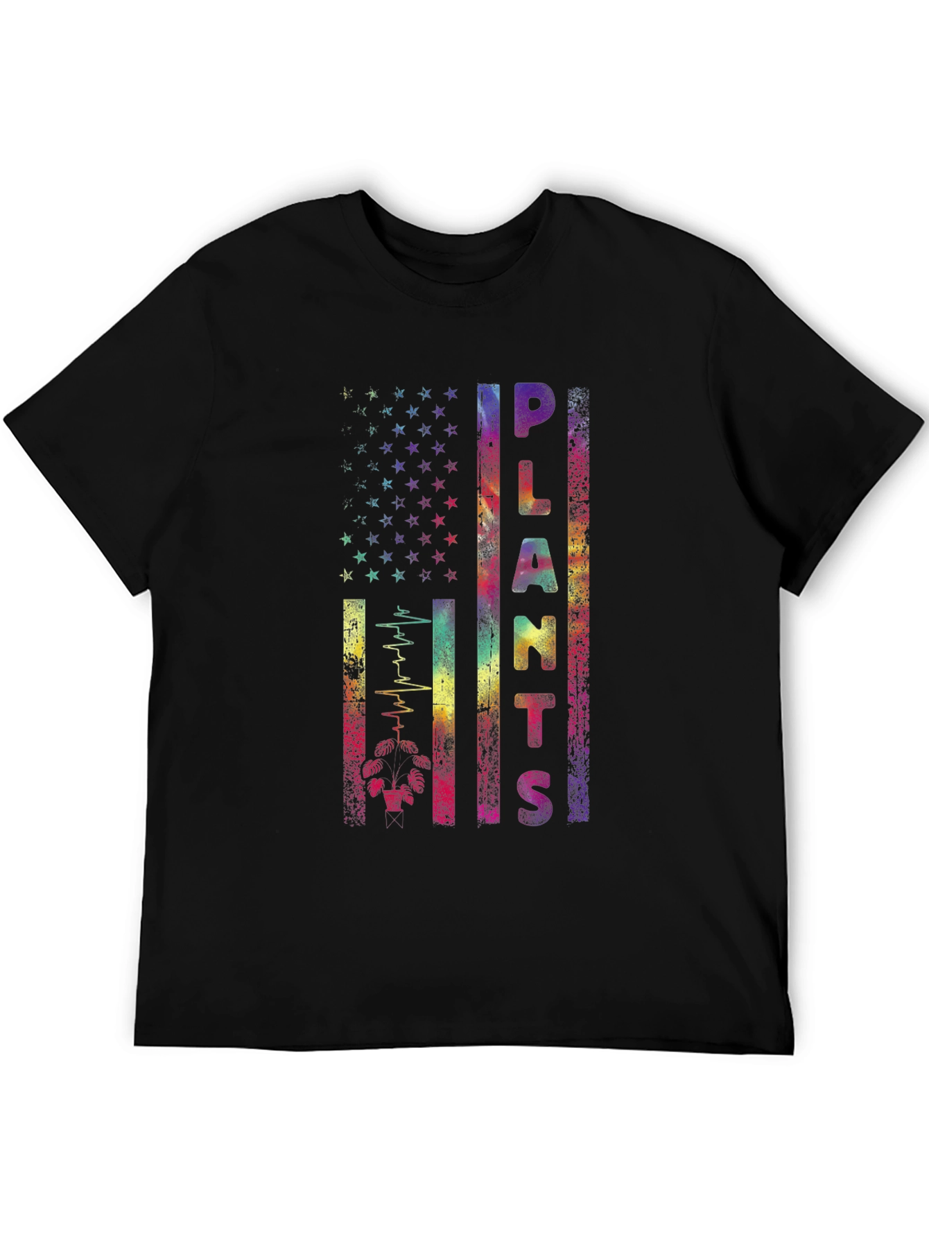 Plants Lover Flag Graphic T-Shirt