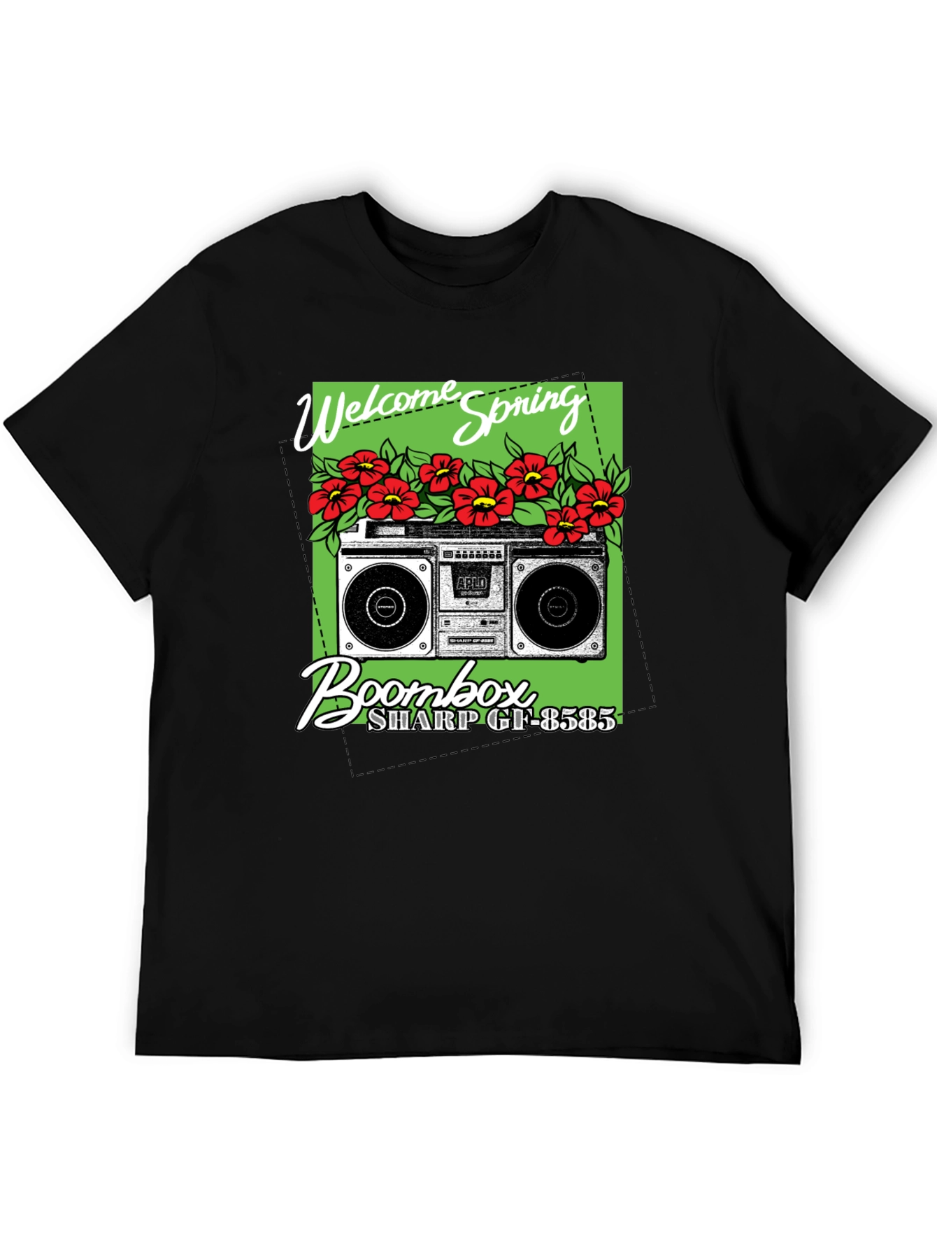 Welcome Spring Boombox Graphic Tee