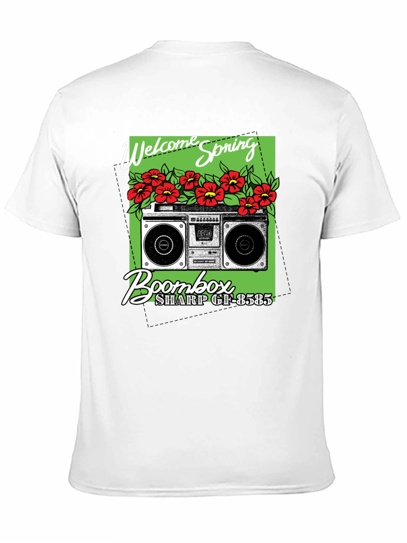 Welcome Spring Boombox Graphic Tee