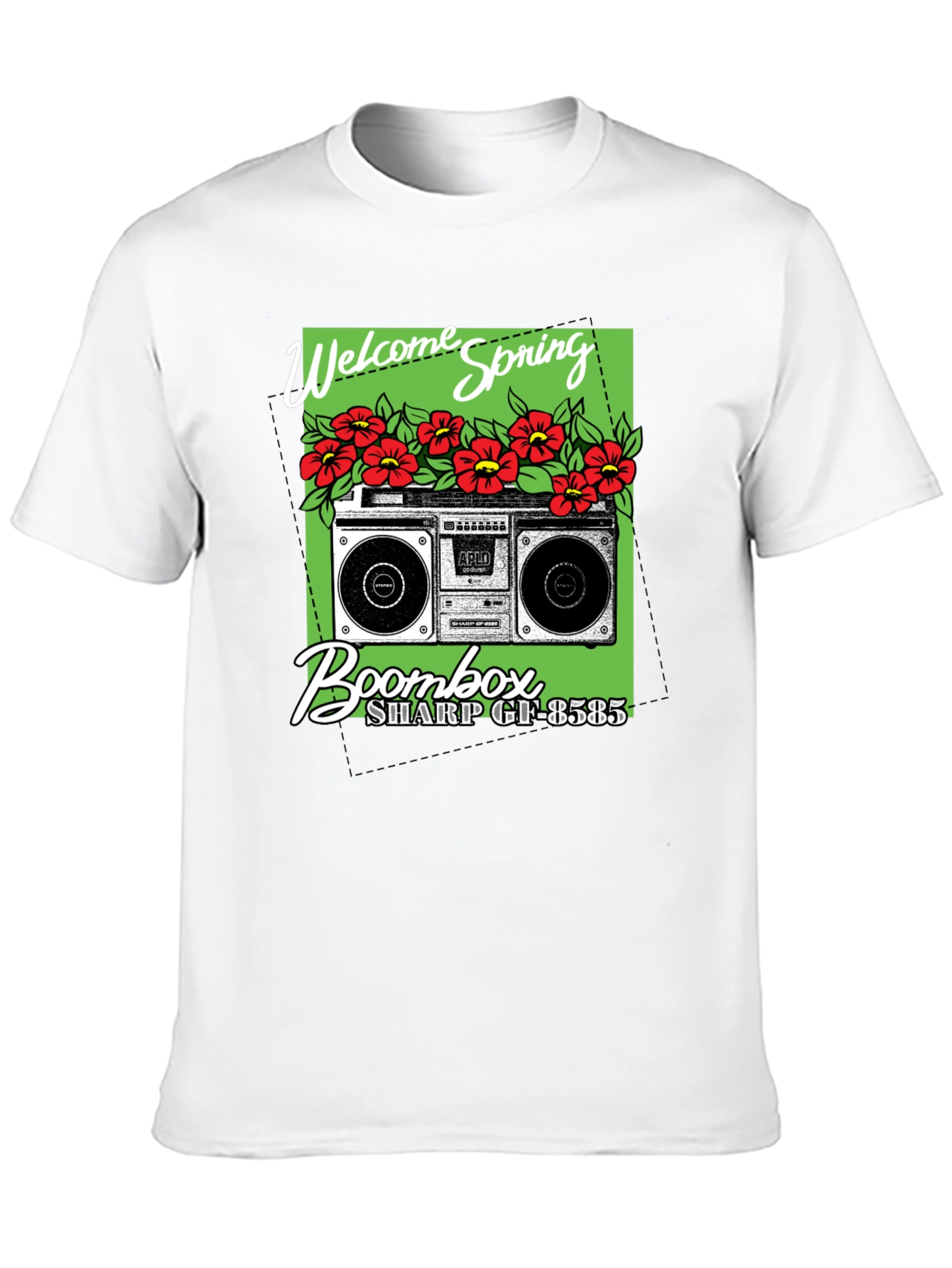 Welcome Spring Boombox Graphic Tee