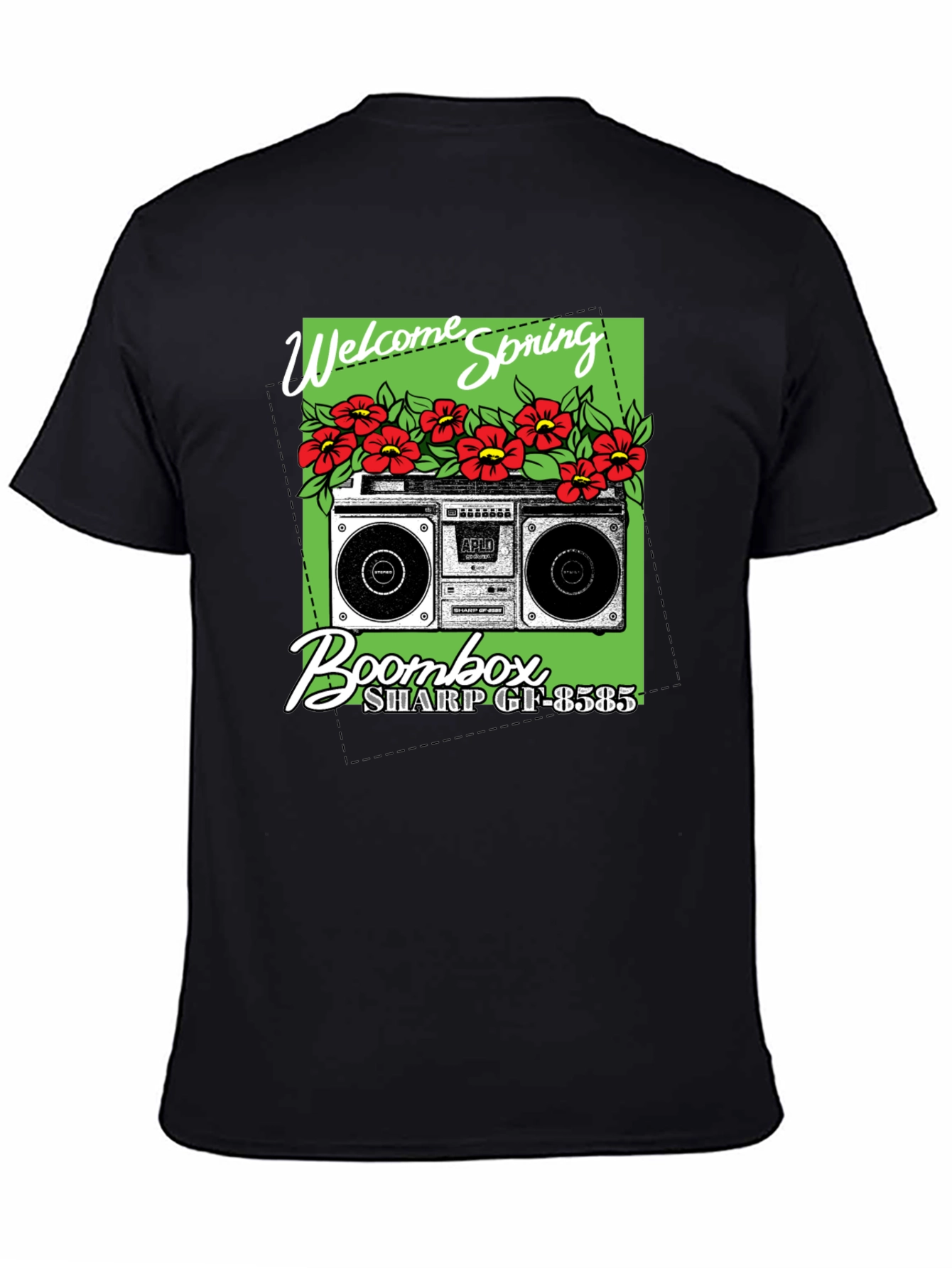 Welcome Spring Boombox Graphic Tee