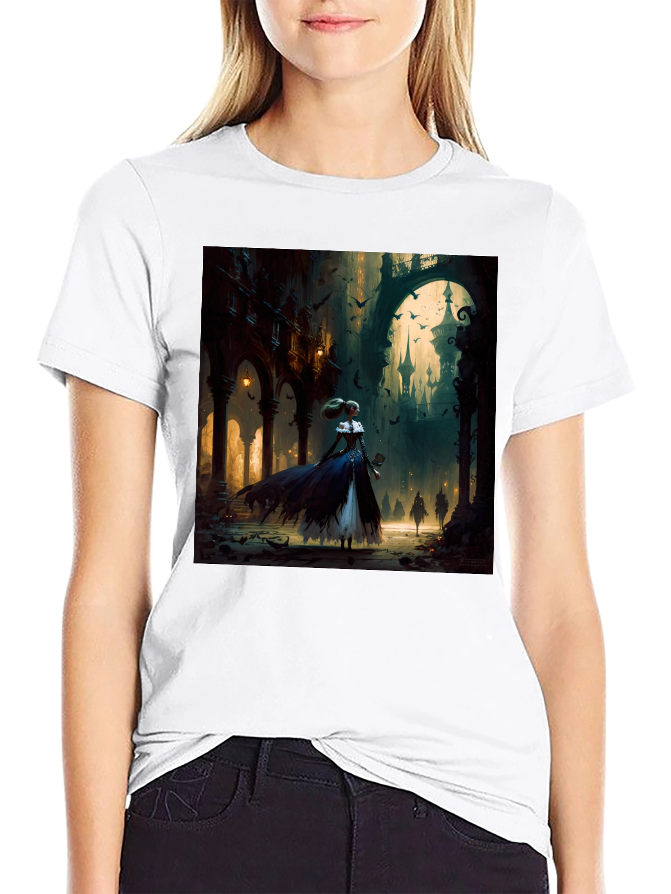 Gothic Fantasy T-Shirt - Dark Castle Design