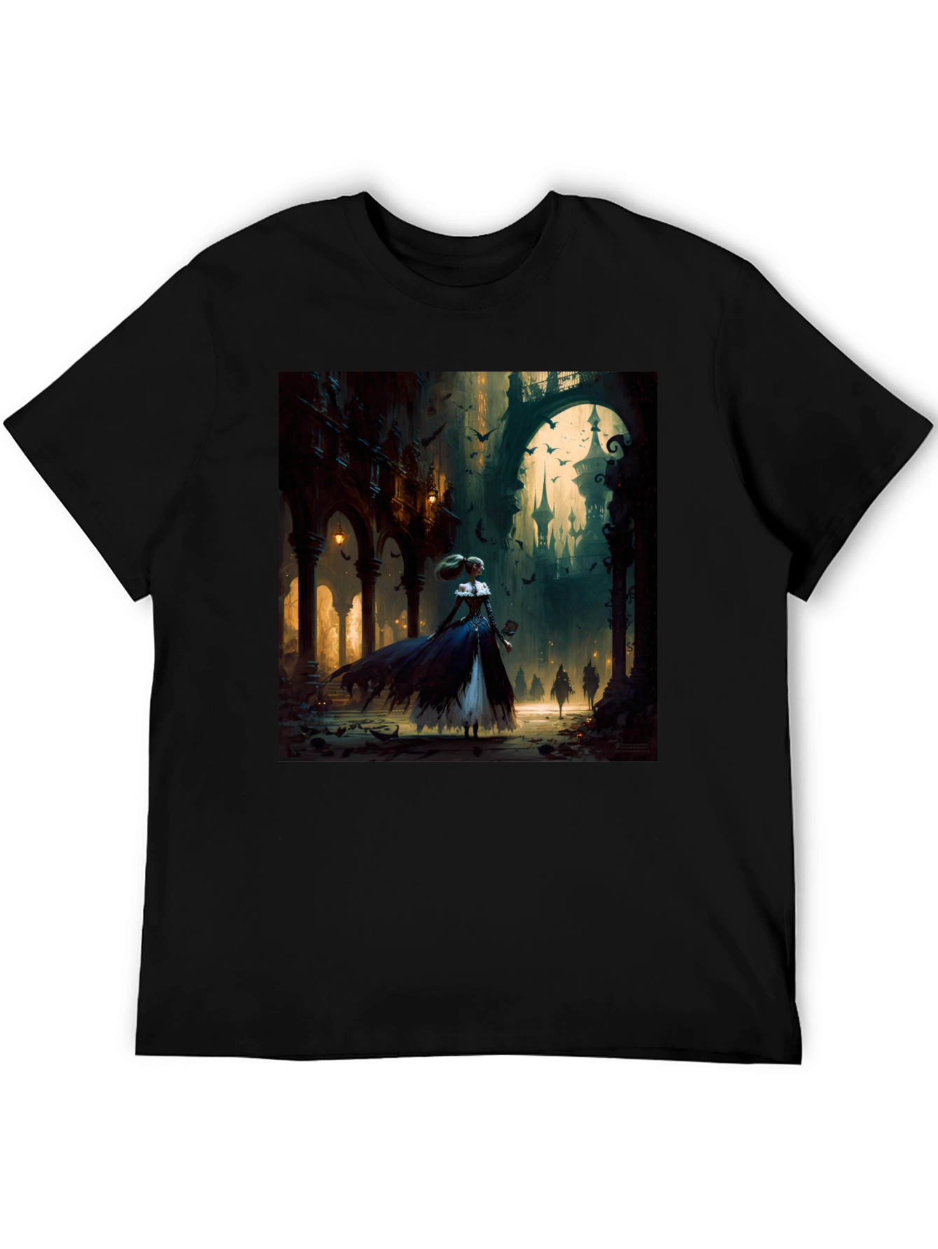 Gothic Fantasy T-Shirt - Dark Castle Design
