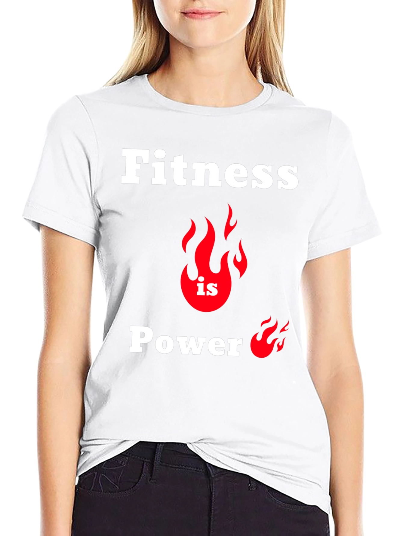 Fitness Is Power T-Shirt Gym Workout Tee