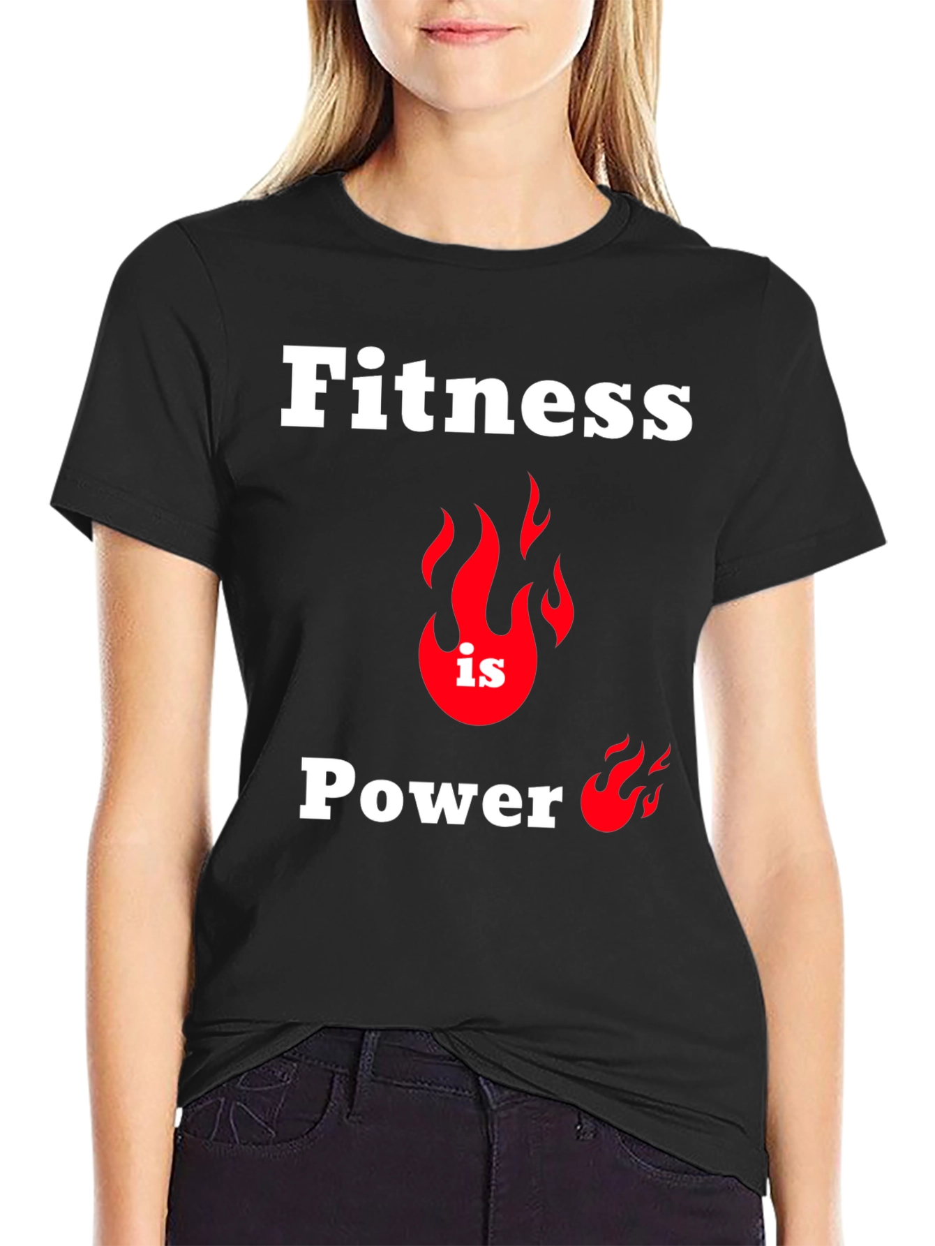 Fitness Is Power T-Shirt Gym Workout Tee