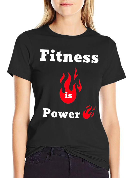 Fitness Is Power T-Shirt Gym Workout Tee