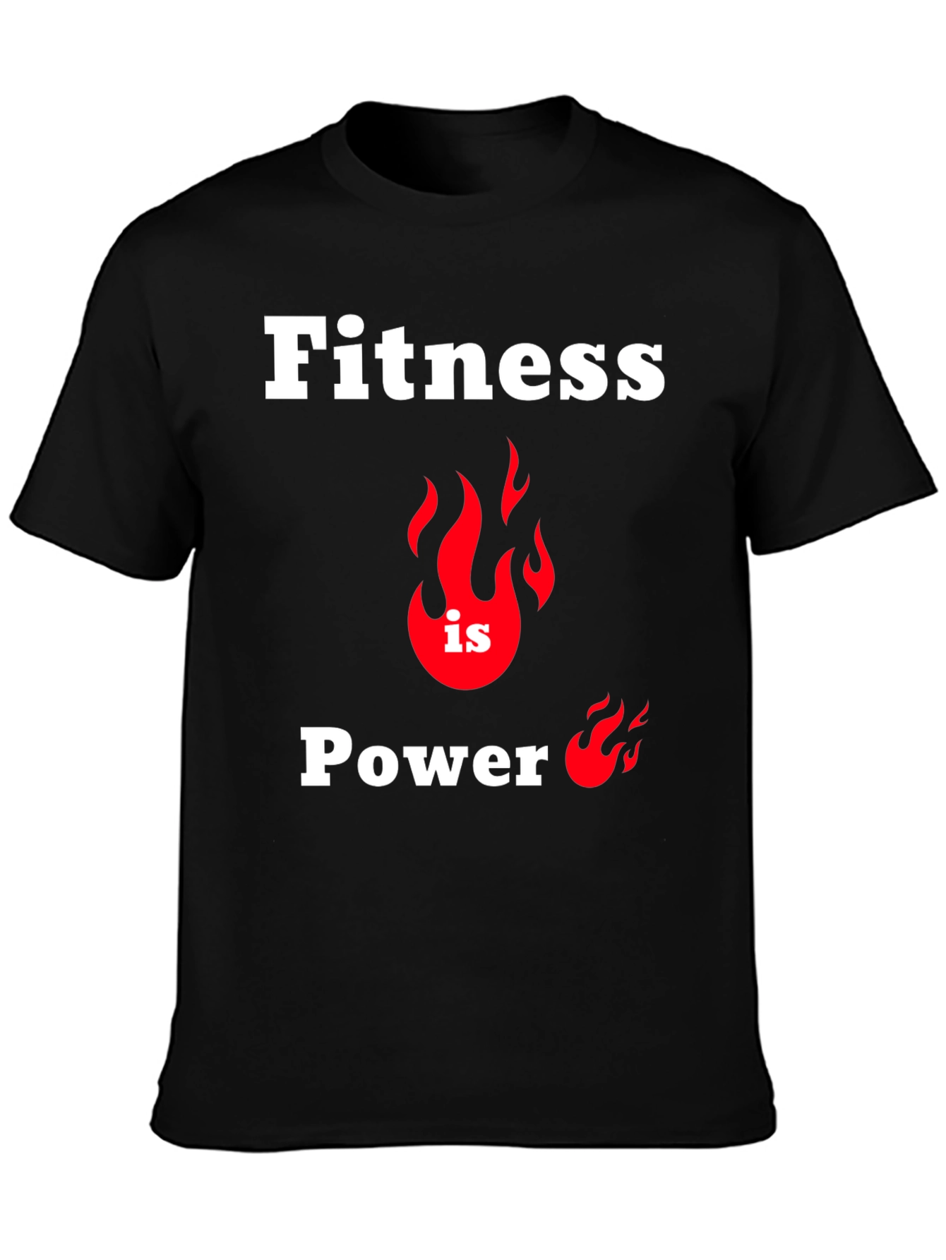 Fitness Is Power T-Shirt Gym Workout Tee
