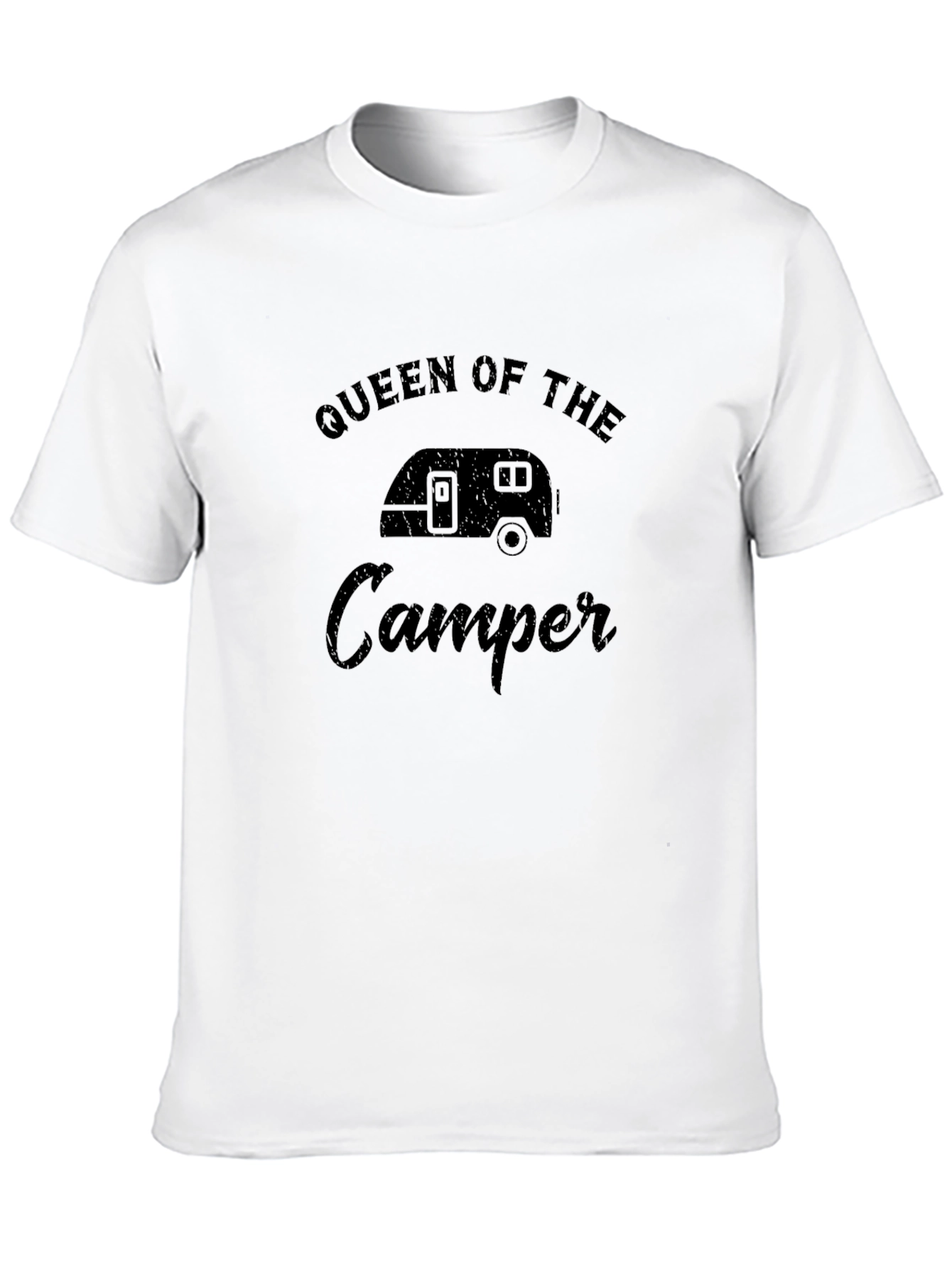 Queen of the Camper Graphic Tee - Black