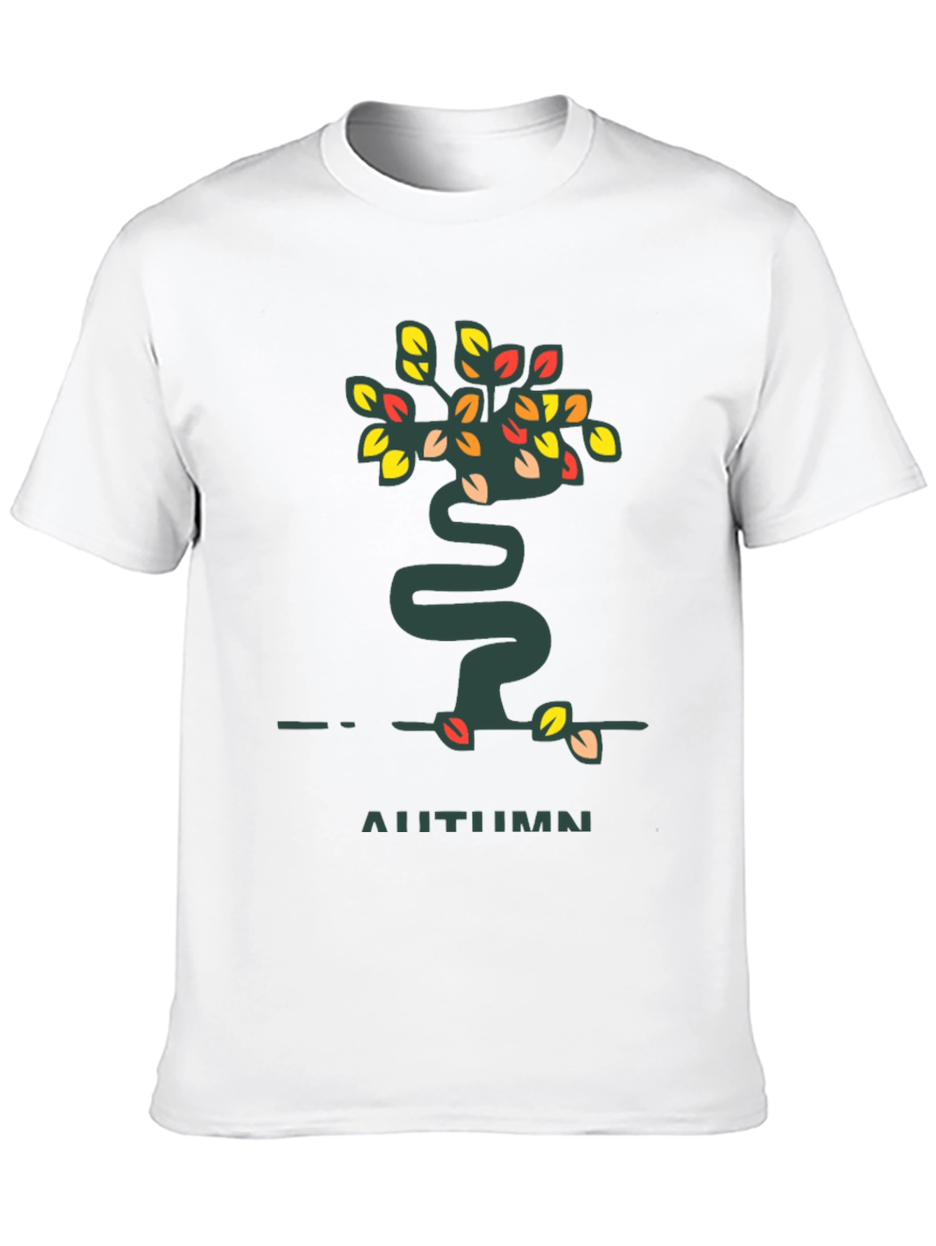 Autumn Tree Graphic Tee - Stylish Fall Fashion T-Shirt