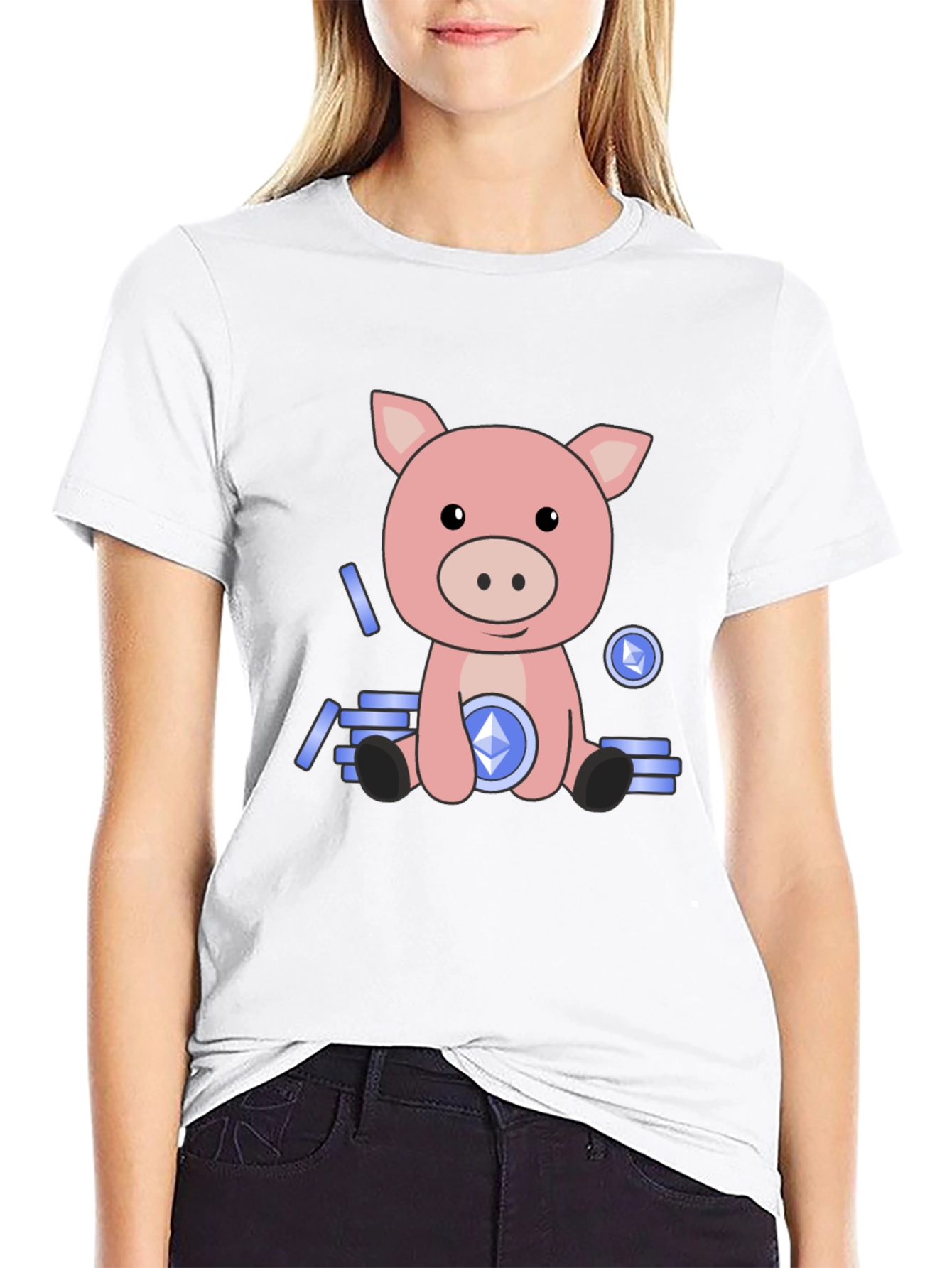 Crypto Piggy Bank T-Shirt - Ethereum