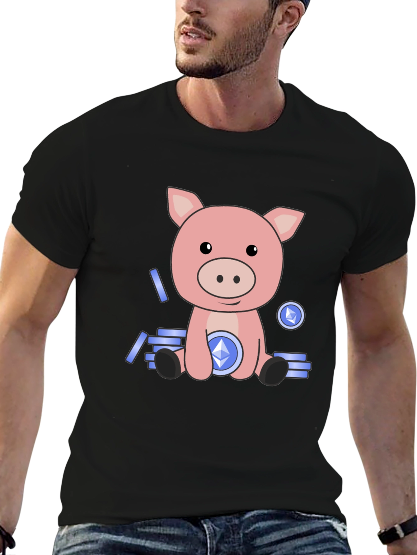 Crypto Piggy Bank T-Shirt - Ethereum