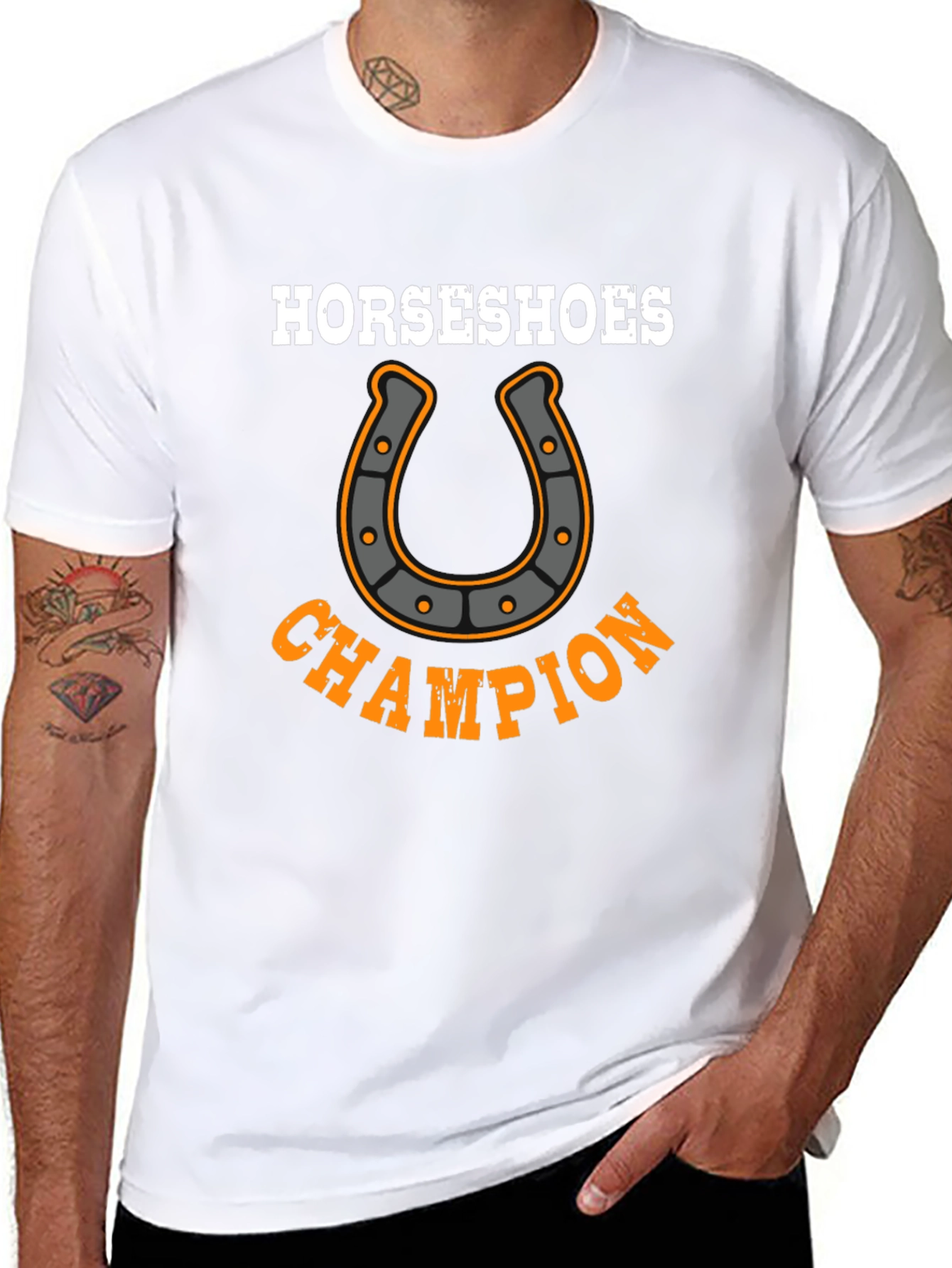 Horseshoes Champion Graphic T-Shirt