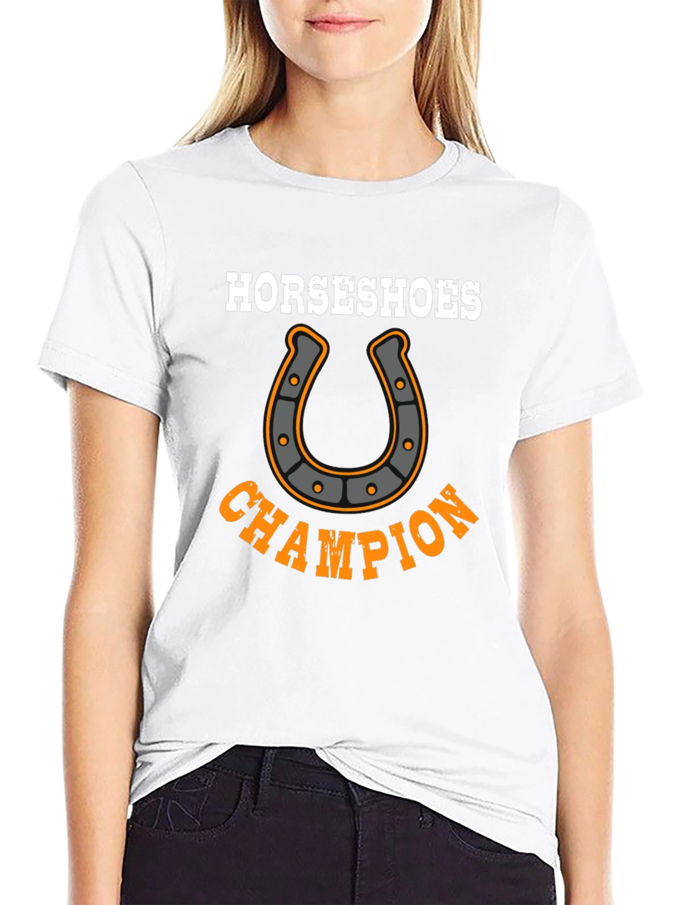 Horseshoes Champion Graphic T-Shirt
