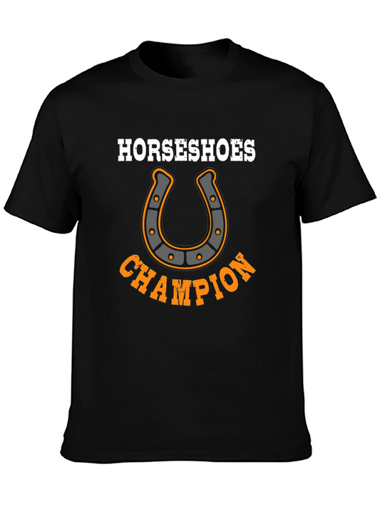 Horseshoes Champion Graphic T-Shirt
