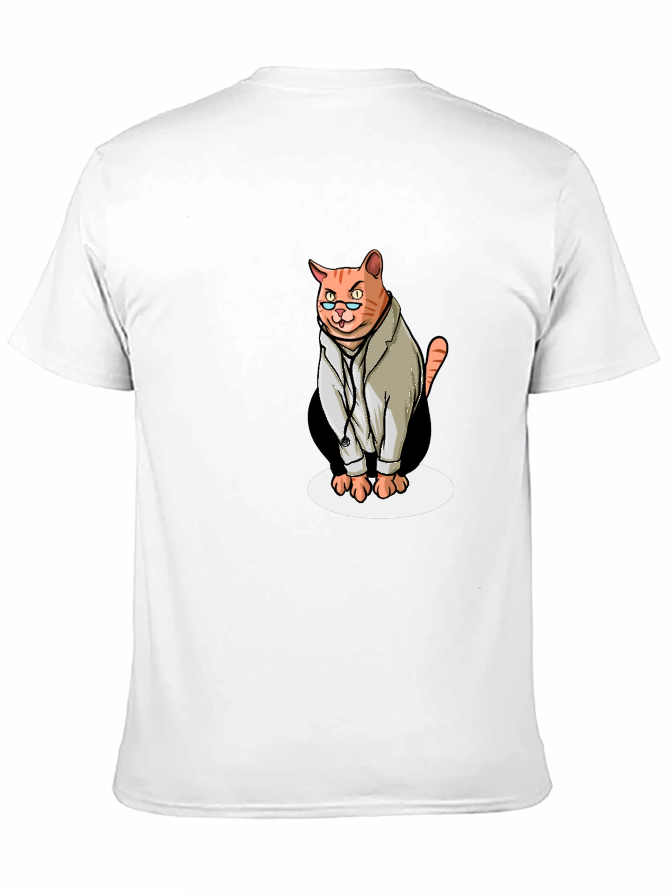 Doctor Cat Graphic T-Shirt - Funny Novelty Tee