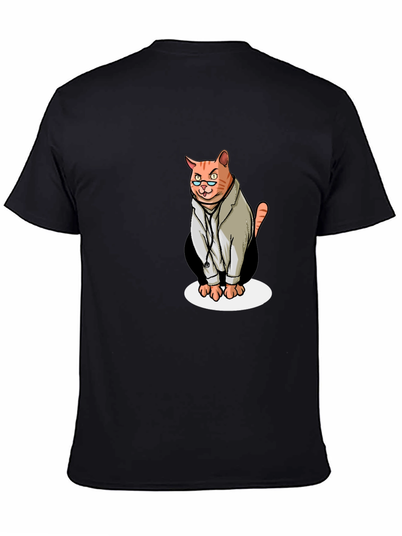 Doctor Cat Graphic T-Shirt - Funny Novelty Tee