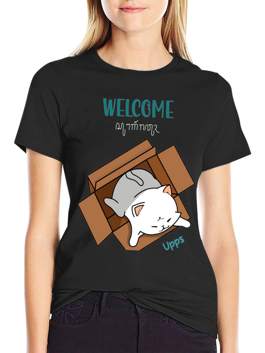 Cat in a Box T-Shirt - Welcome Home!