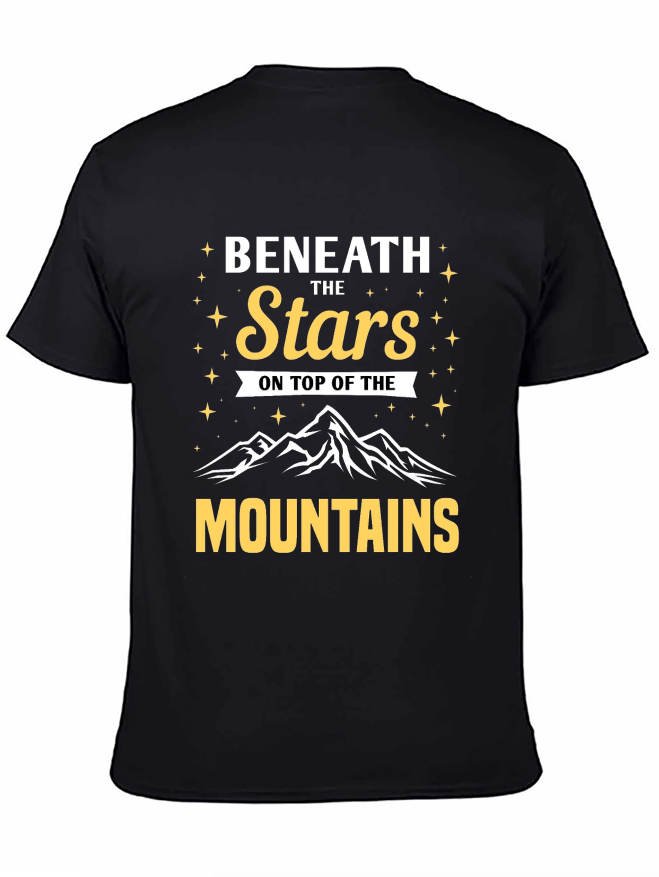Beneath the Stars Mountains Graphic T-Shirt