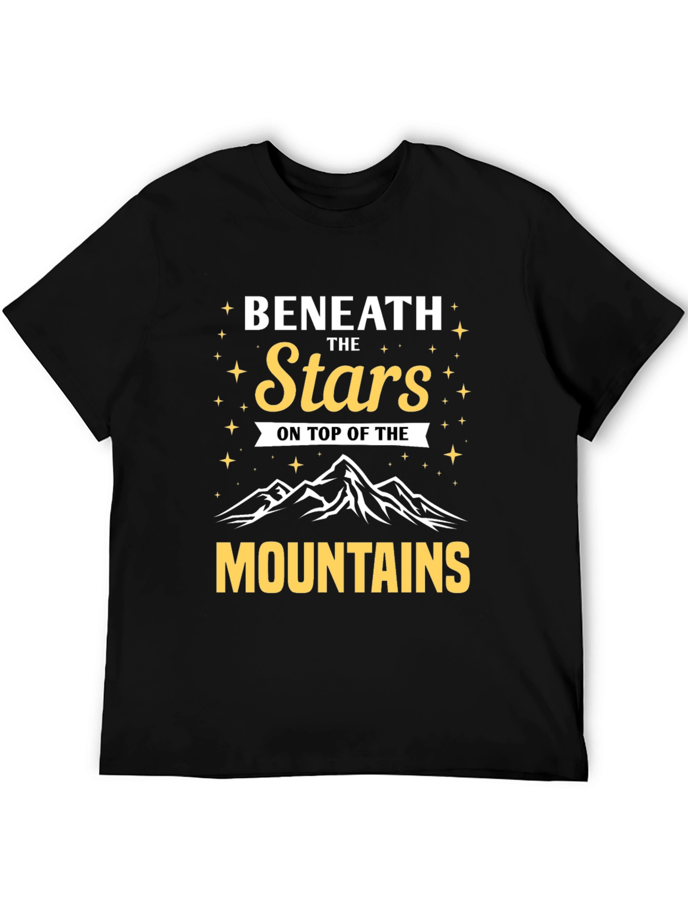 Beneath the Stars Mountains Graphic T-Shirt