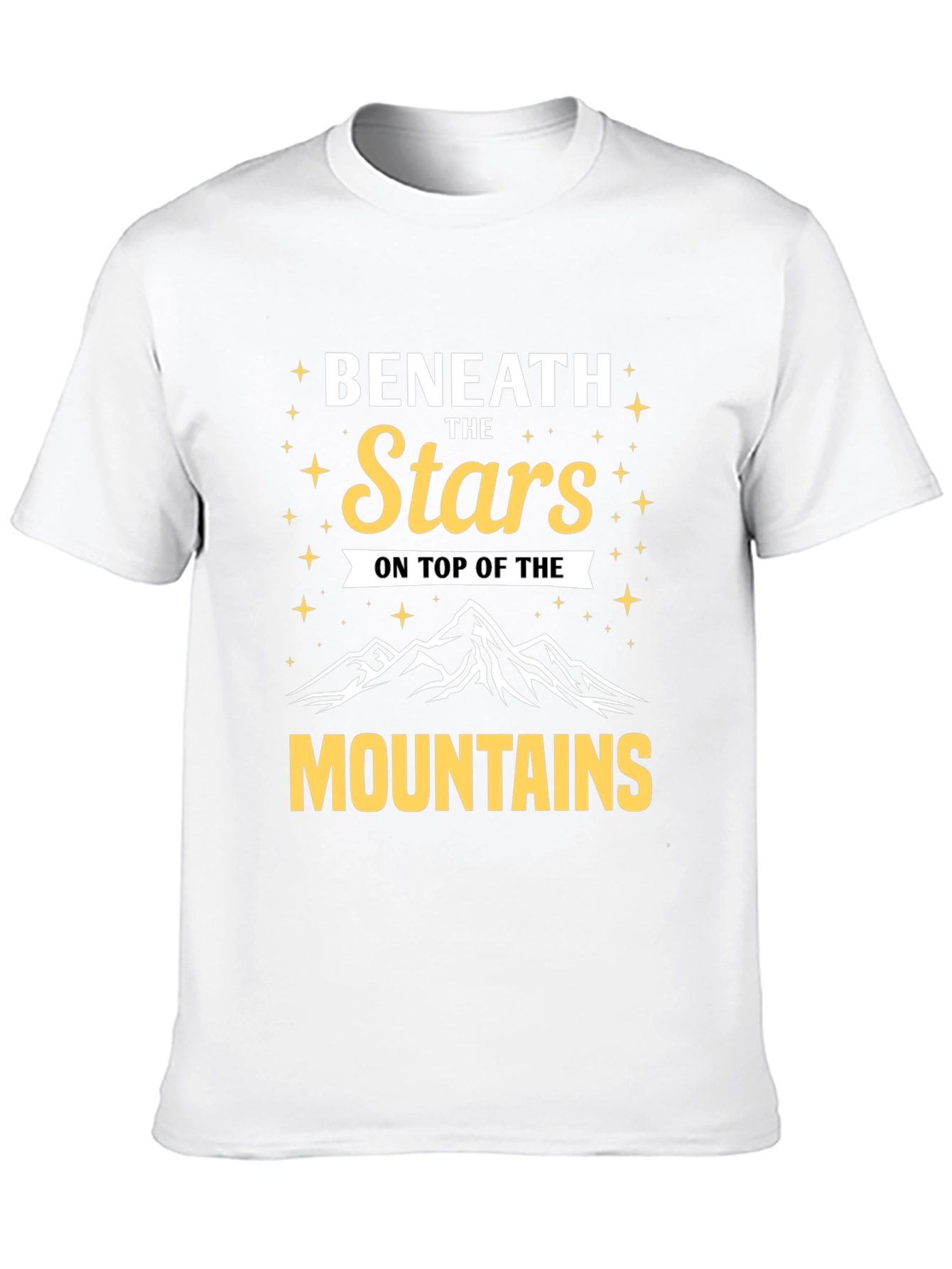 Beneath the Stars Mountains Graphic T-Shirt
